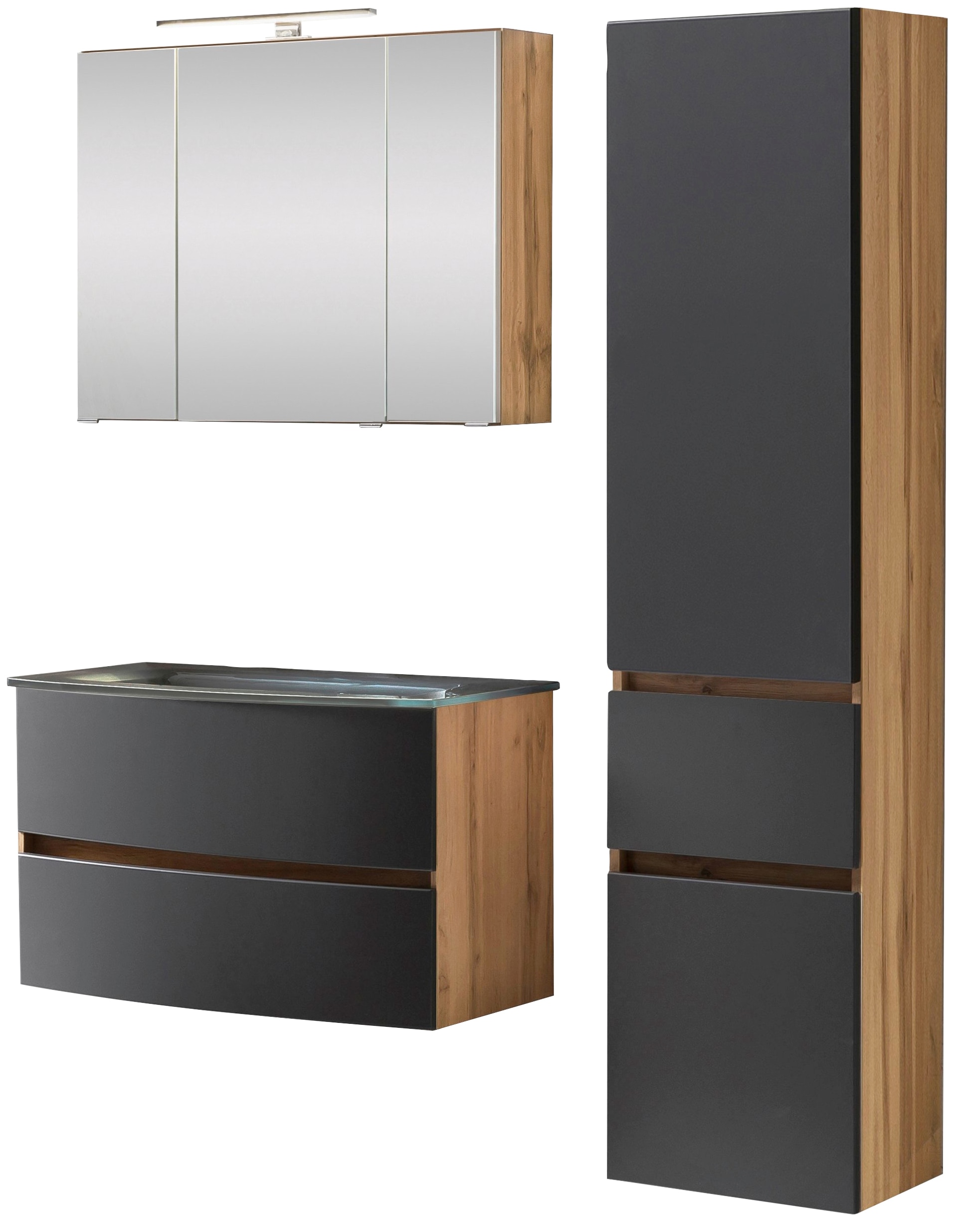 welltime Badezimmer-Set »Kaunas« Set, 3 Stk. tlg. günstig online kaufen