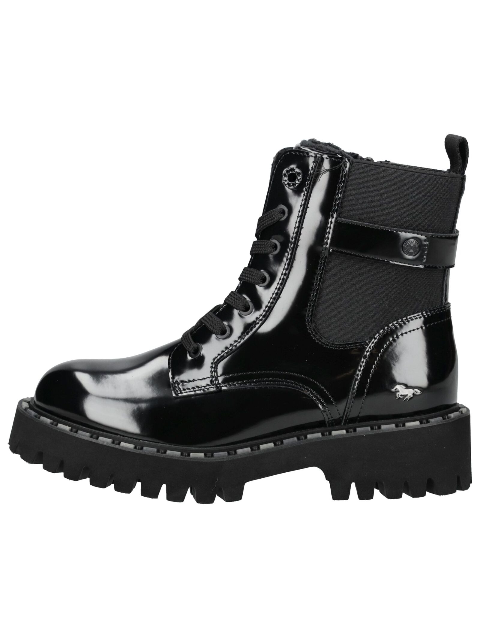 Mustang Shoes Schnürstiefelette »Mustang Shoes Stiefelette Lederimitat/Textil«