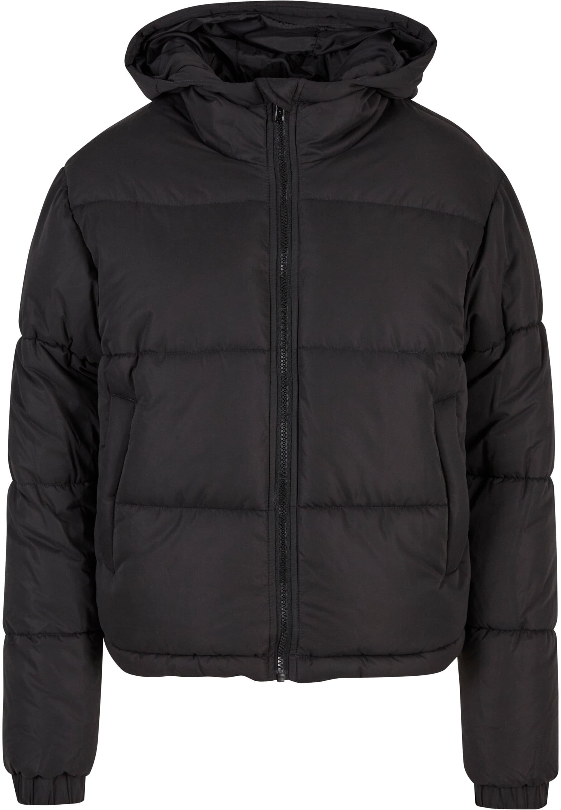 URBAN CLASSICS Winterjacke »Urban Classics Ladies Peached Puffer Jacket With Hood« 1 Stk. tlg. mit Kapuze