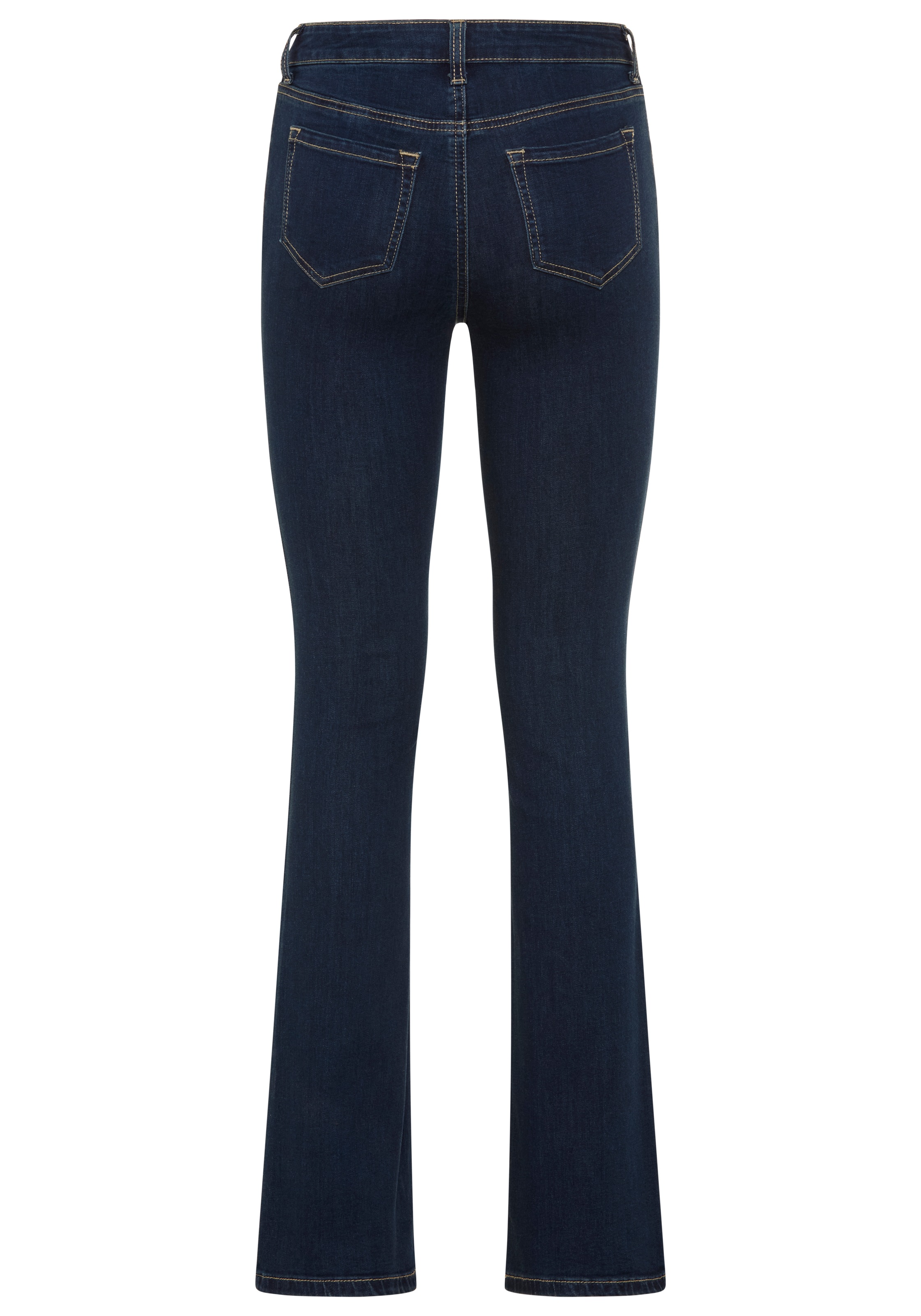 Arizona Bootcut-Jeans »Ultra-Stretch« normale Passform,  Baby-Bootcut,  Used-Look-Waschung