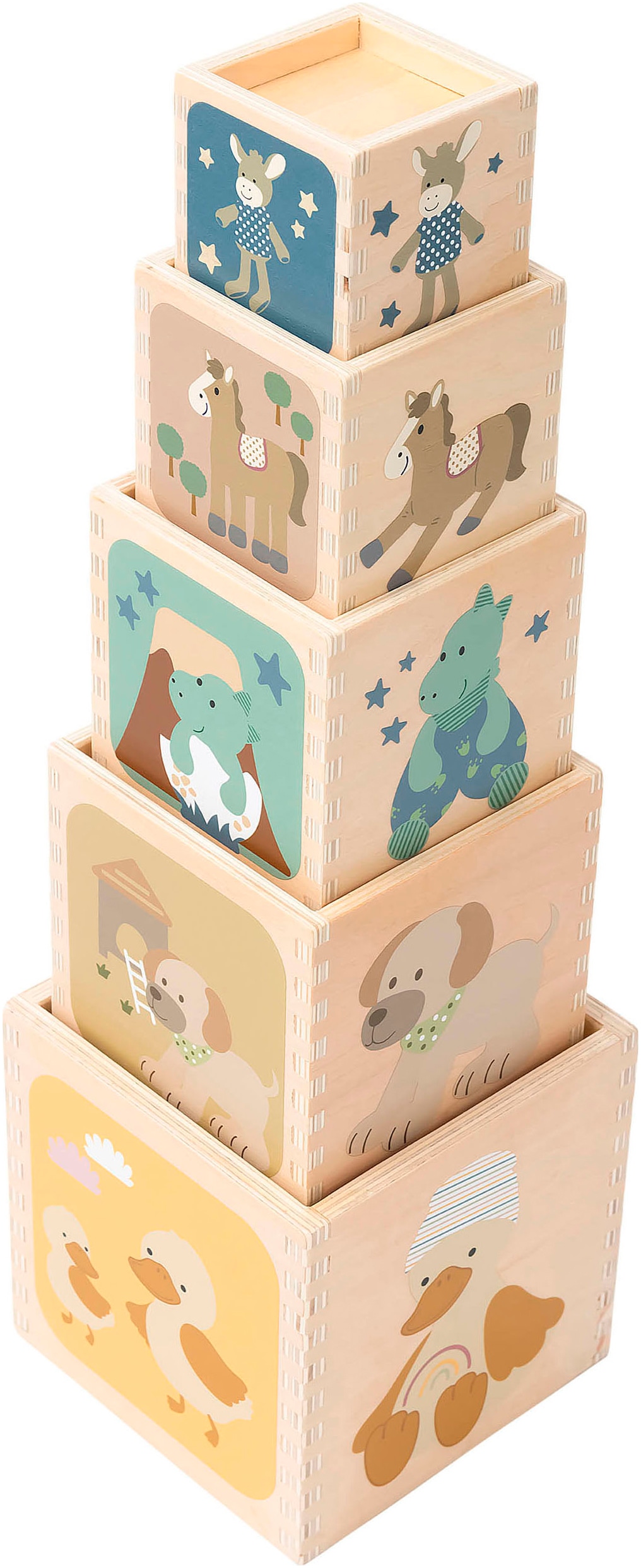 Sterntaler® Stapelspielzeug »Steck- & Stapelspiel« FSC® - schützt Wald