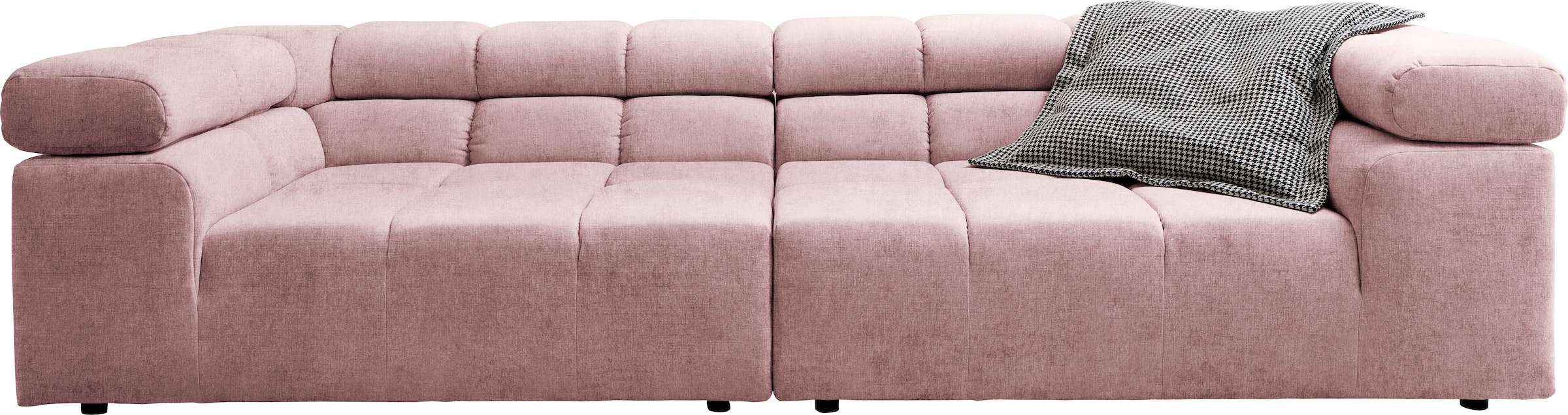 Home affaire Big-Sofa »Ancona B/T/H: 290/110/70 cm« auffällige Steppung, in günstig online kaufen