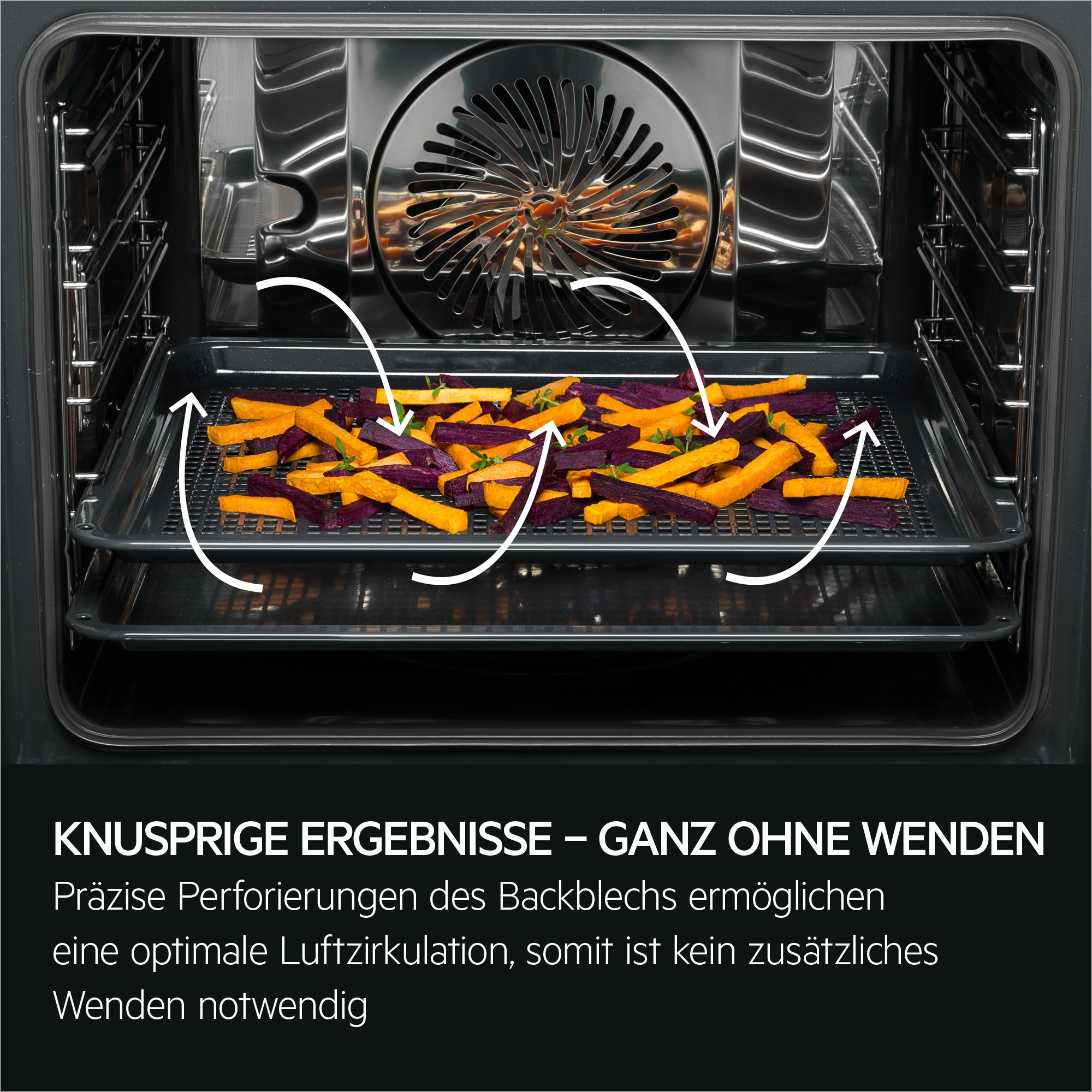 AEG Backblech »AirFry Tray Backblech A9OOAF00«, perfekt geröstetes Gemüse und knusprige Pommes frites mit weniger Öl