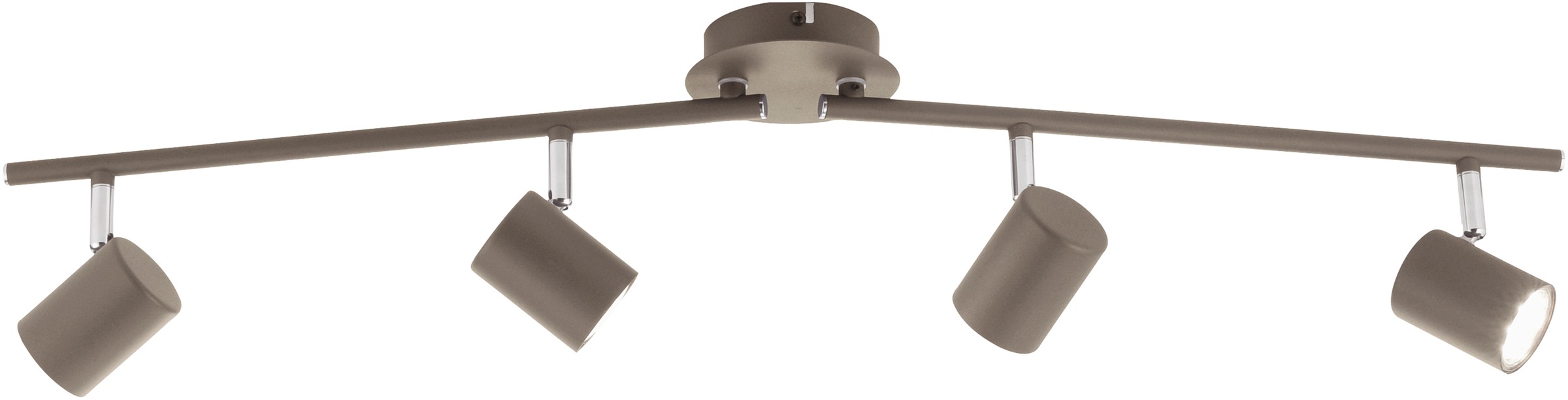 my home LED Deckenleuchte »Maci«, 4 flammig, Leuchtmittel GU10 | Leuchtmittel wechselbar, schlichtes Design, warmweißes LED-Licht, dreh- und schwenkbare Spots