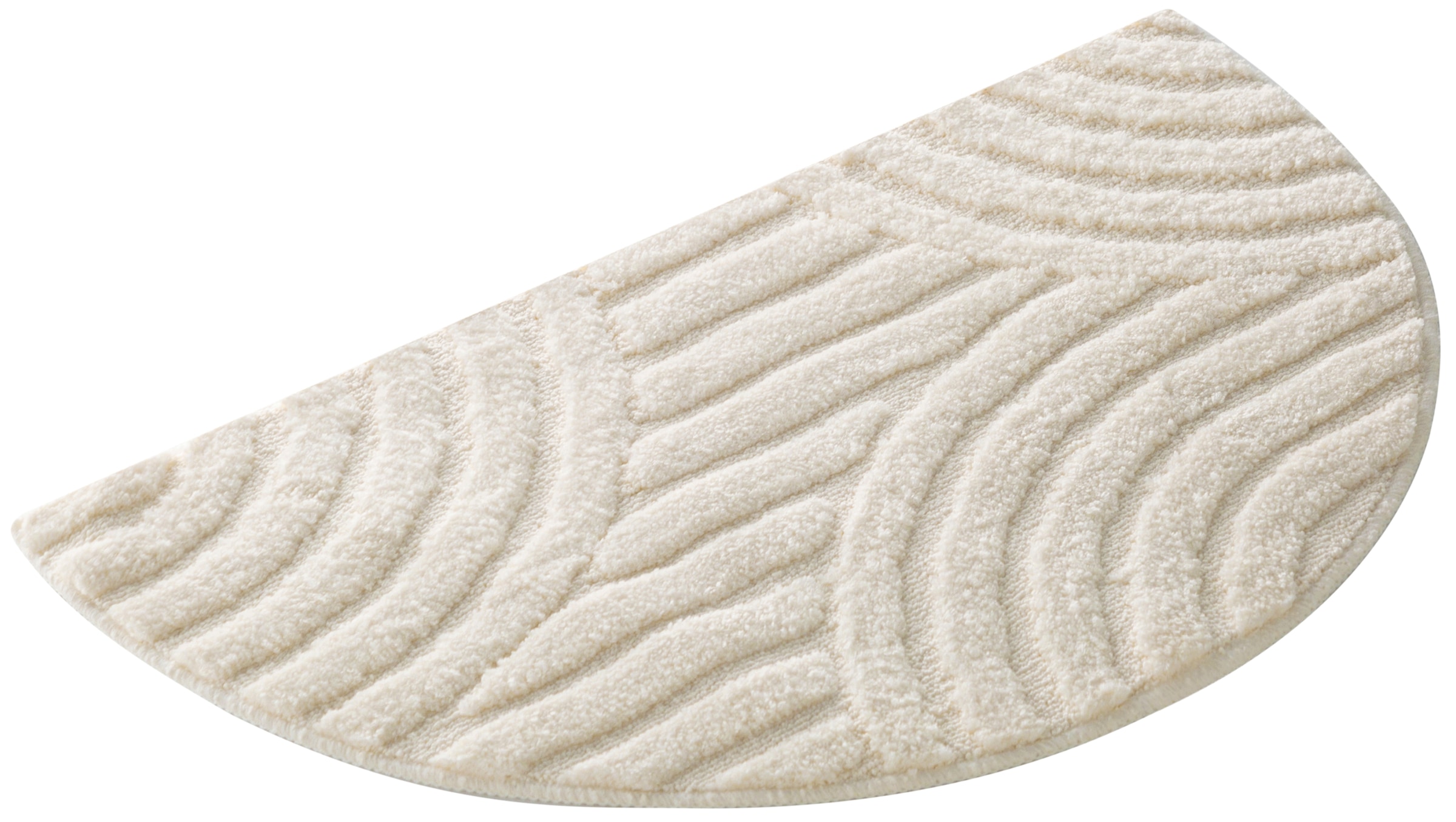 my home Badematte »Regona Scandi, Badvorleger, Badezimmer Teppich, Duschvorleger«, rutschhemmend beschichtet, strapazierfähig, Badteppich, Uni Farben, Hoch-Tief-Effekt, modernes Muster, Zen