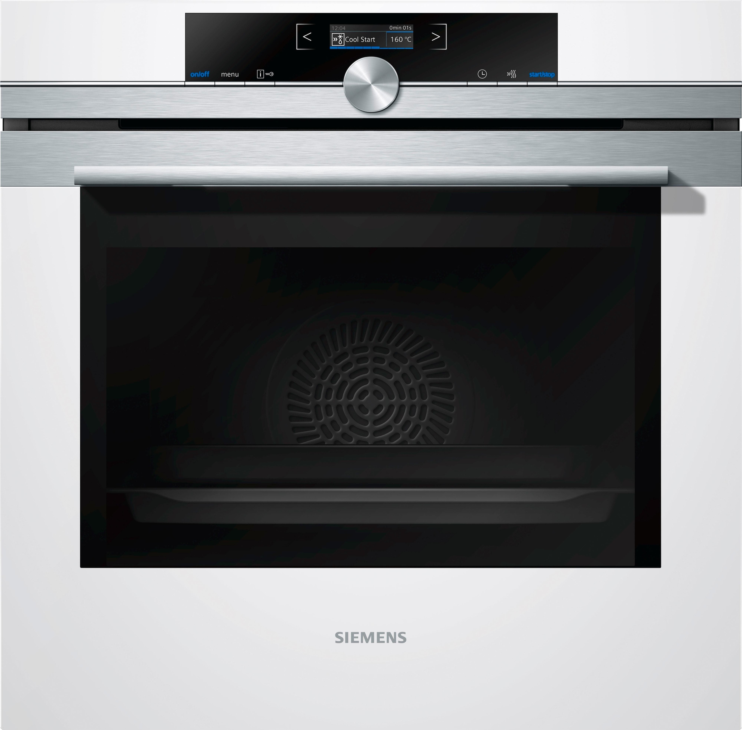 SIEMENS Einbaubackofen  »HB634GBW1«, mit Teleskopauszug nachrüstbar, ecoClean, mit ecoClean
