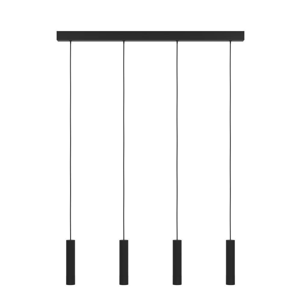 EGLO Hängeleuchte »ALMUDAINA«, 4 flammig, Leuchtmittel LED-Modul | LED fest integriert, Pendelleuchte, Esszimmerlampe, Metall in Schwarz, Hängeleuchte, 84 cm