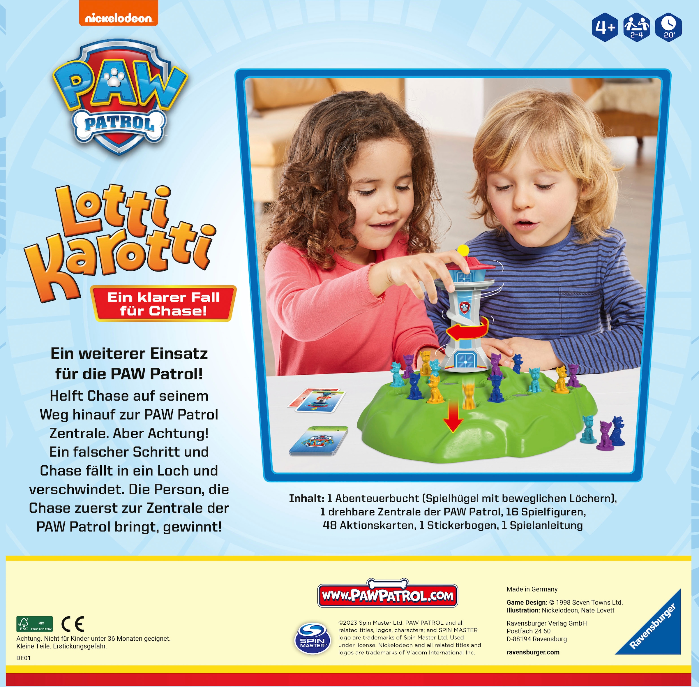 Ravensburger Spiel »PAW Patrol, Lotti Karotti«, Made in Germany; FSC® - schützt Wald - weltweit