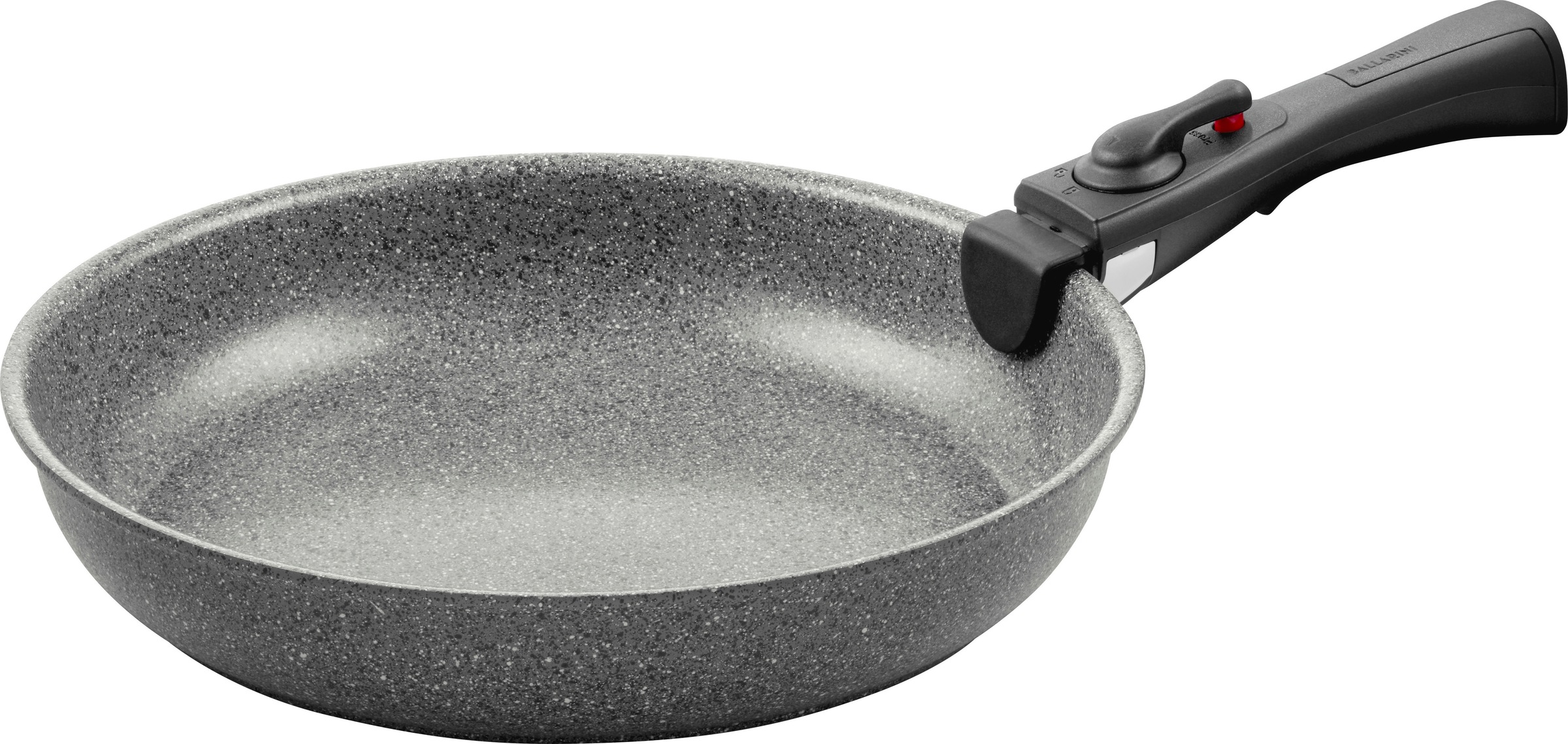BALLARINI Pfannen-Set »Bratpfanne Torre«, Aluminium, (Set, 2 tlg., 1 abnehmbarer Griff, 1 Bratpfanne), Abnehmbarer Griff, Keramikbeschichtung, Made in Italy, stapelbar