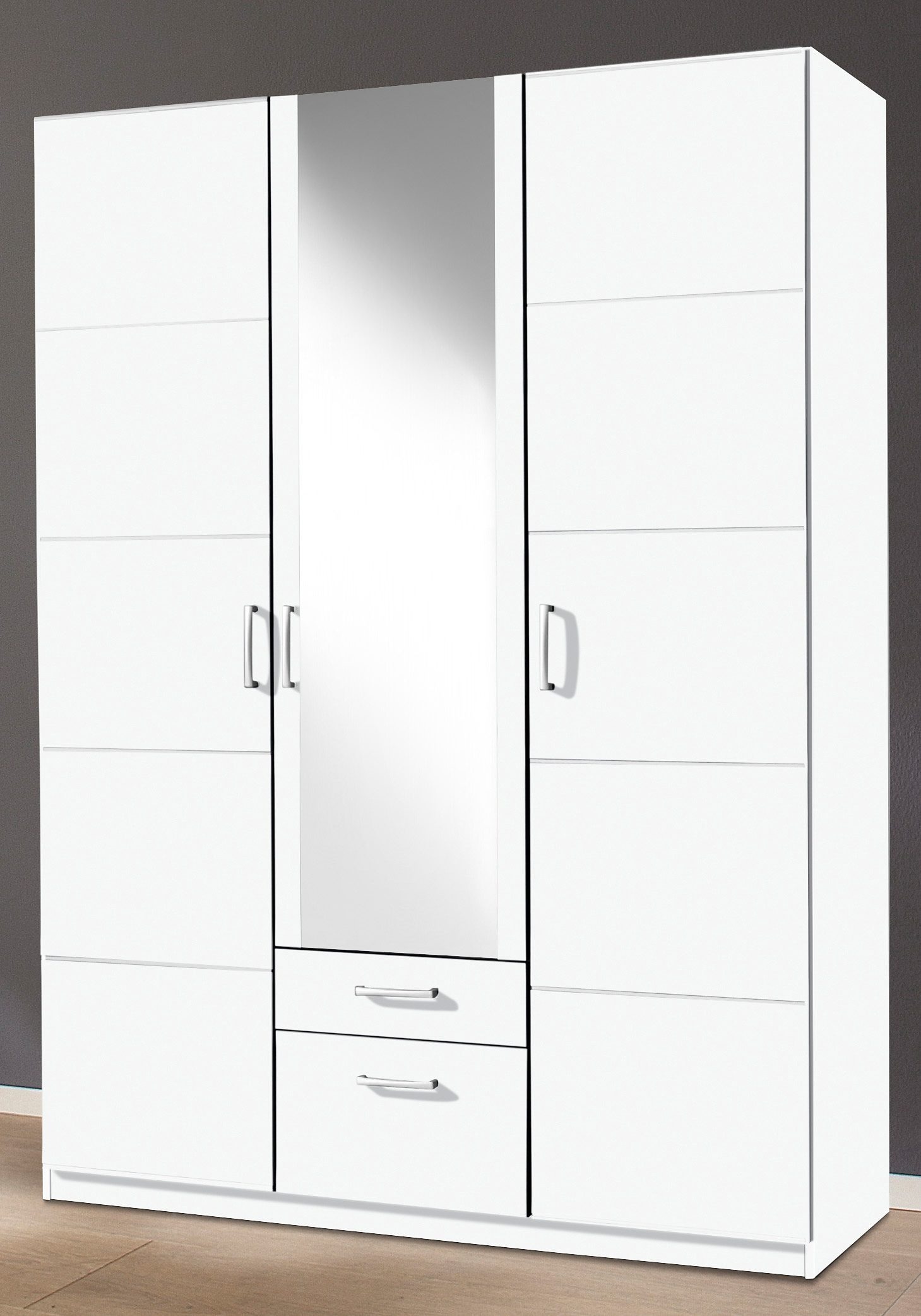 PRIESS Kleiderschrank »Bilbao« Türanschlag links oder rechts weiß