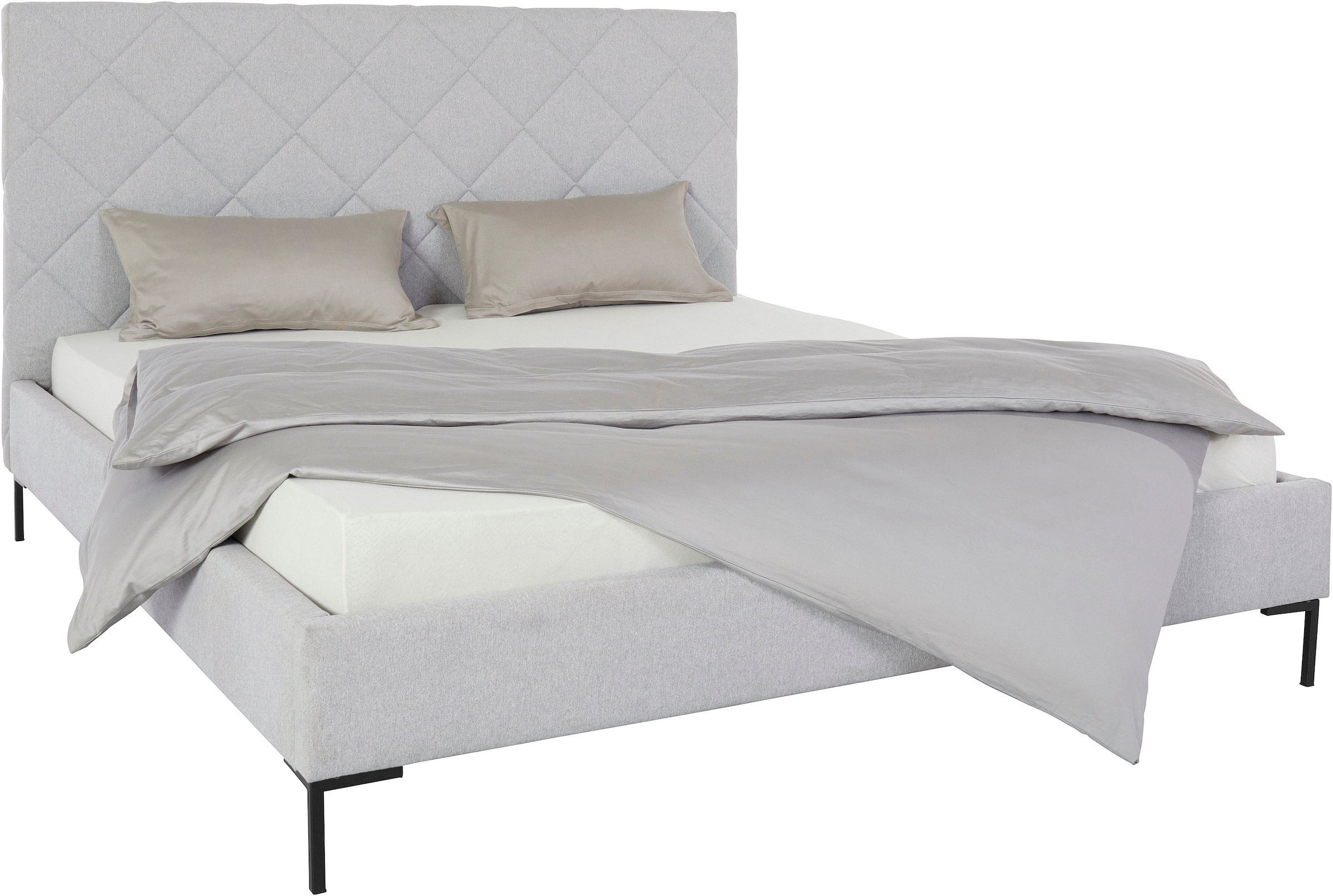 Guido Maria Kretschmer Home&Living Polsterbett »Charlott«, Modernes Polsterbett mit oder ohne Lattenrost