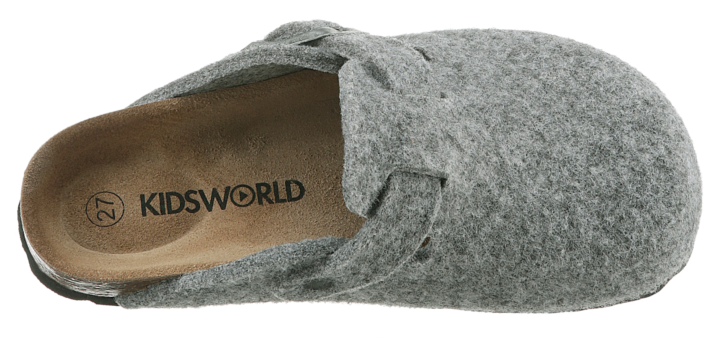 KIDSWORLD Hausschuh, Clog, Pantoffel, Homeslipper mit vorgeformtem Fußbett