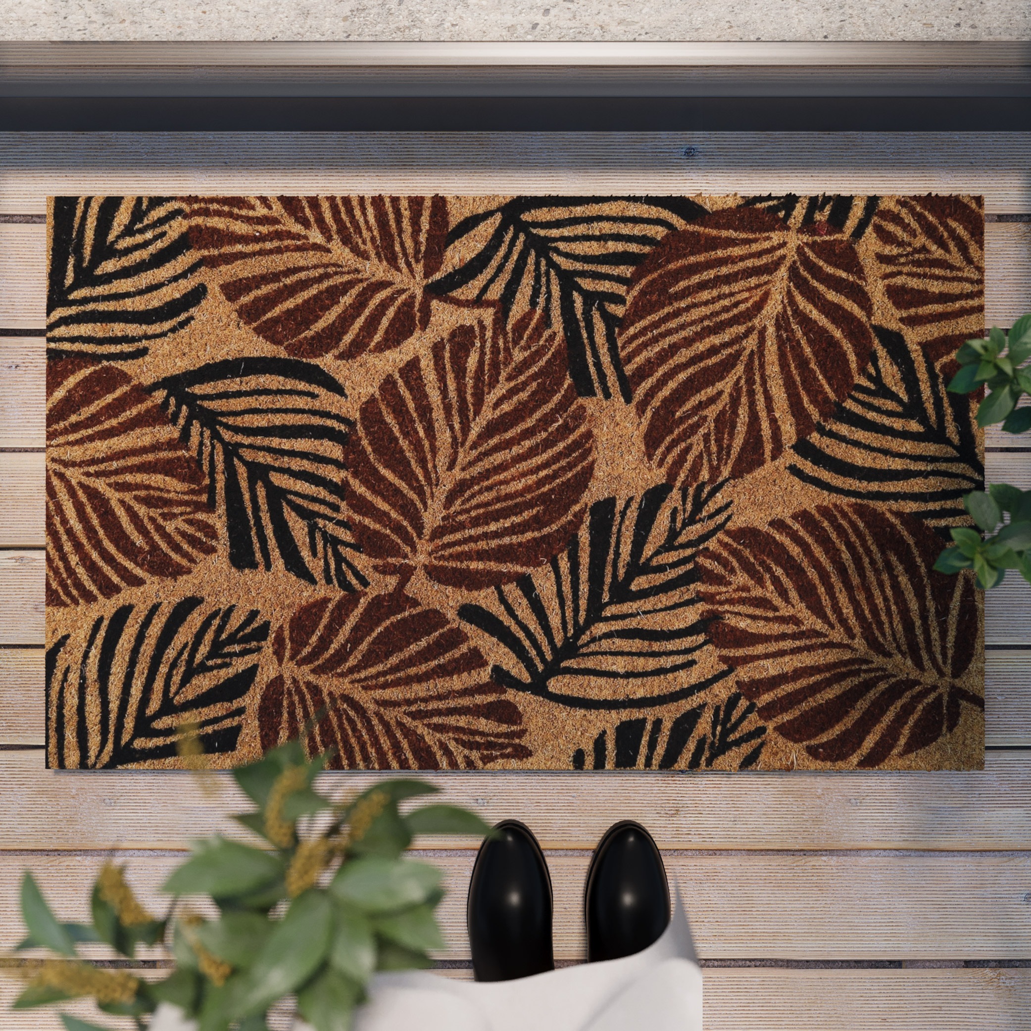 Wecon home Fußmatte »Jungle Mat«, rechteckig, 18 mm Höhe, nachhaltig, rutsc günstig online kaufen