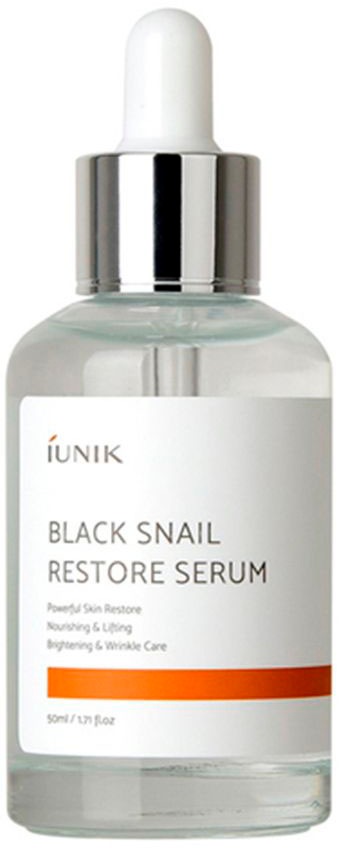 IUNIK Gesichtsserum »Black Snail Restore Serum« Erhöht die Hautelastizität, stärkt und nährt die Haut. transparent
