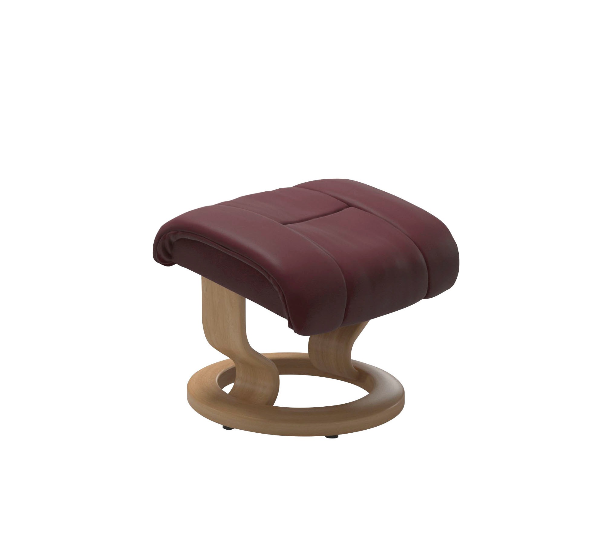 Stressless® Relaxsessel »Reno«, (Set, Relaxsessel mit Hocker), mit Hocker, mit Classic Base, Größe S, M & L, Gestell Eiche