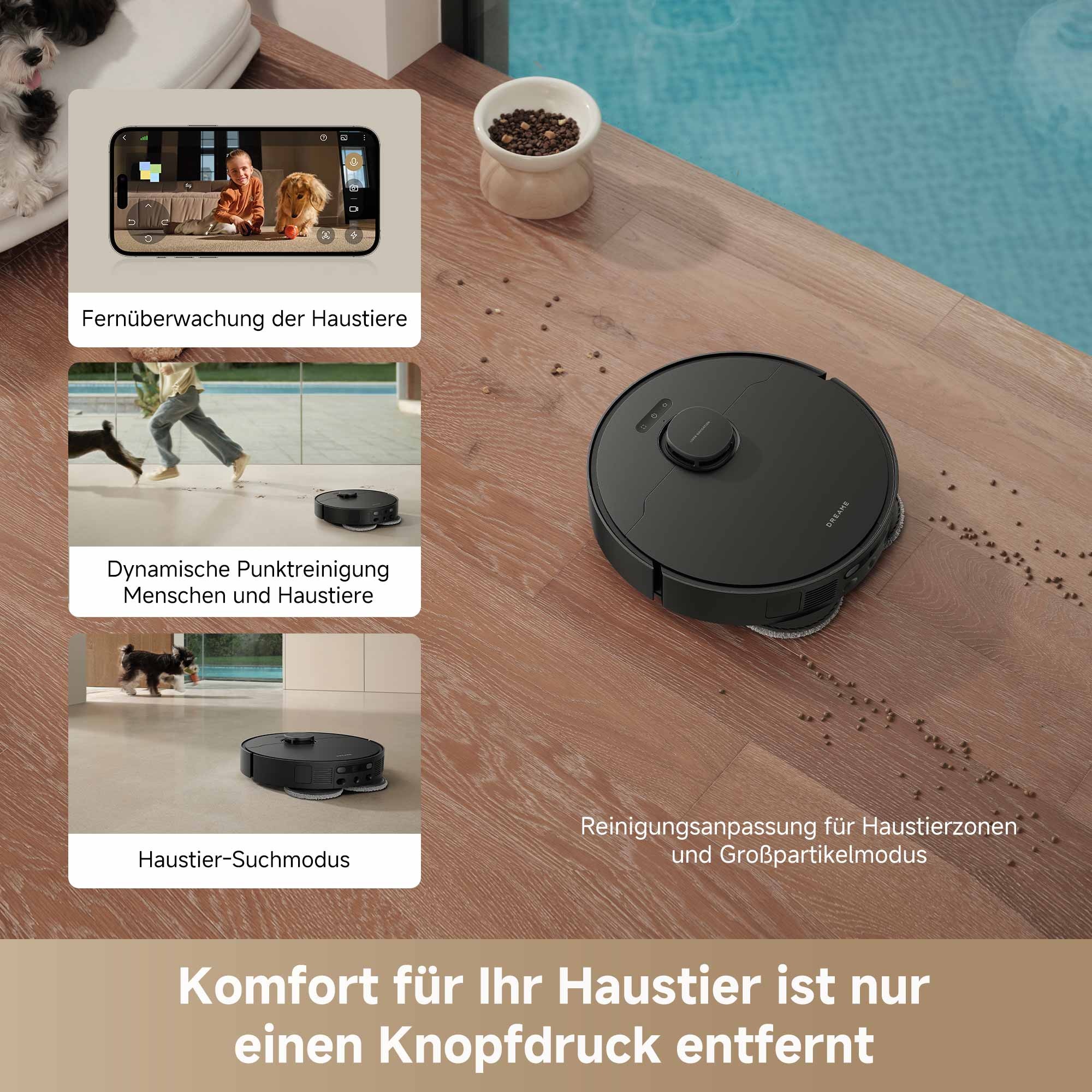 Dreame Saugroboter »L40 Ultra AE mit Wischfunktion«, 19.000Pa Saugkraft, Moppreinigung, KI-gestützte Hinderniserkennung