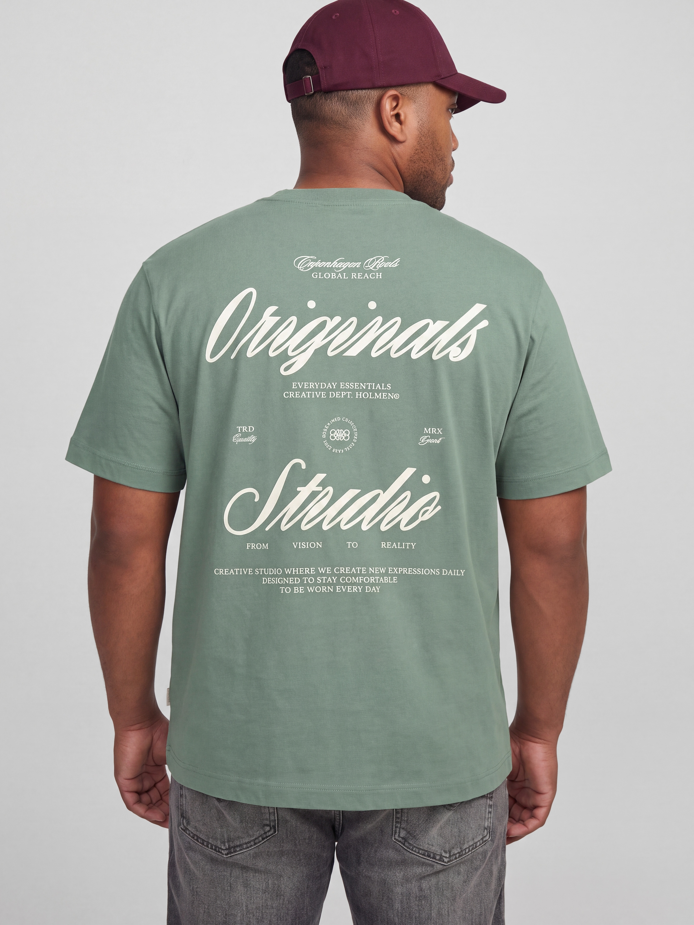 Jack & Jones PlusSize Kurzarmshirt »JORNORREBRO TYPO TEE SS CREW NECK  PLS« Baumwolle, regular fit