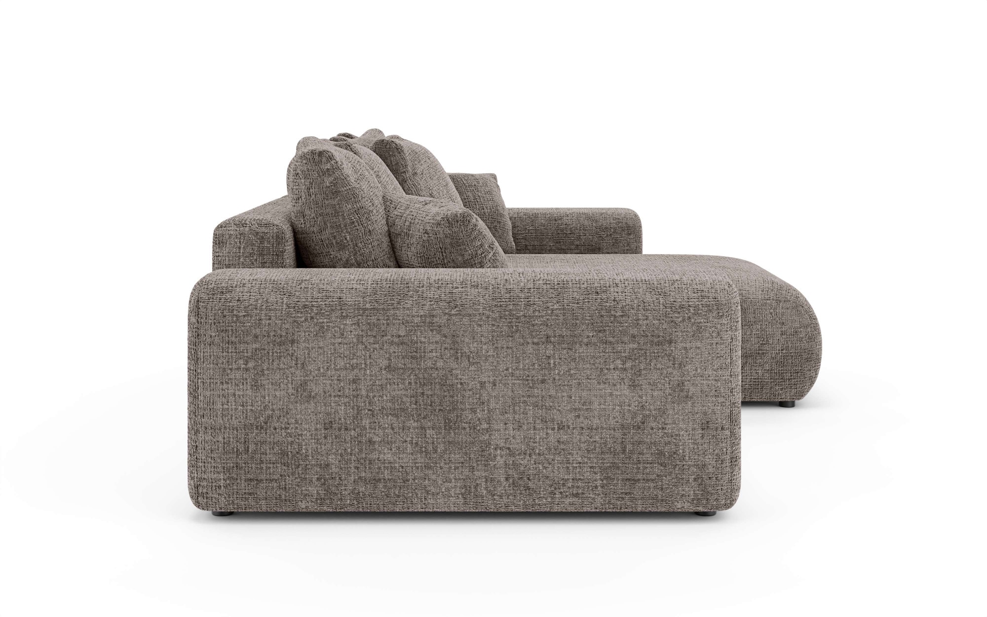 Home affaire Ecksofa »LAKESIDE mit Bettfunktion und Bettkasten, B/T/H 257/166/84 cm«, L-Form, Recamiere beidseitig montierbar, mit Wellenunterfederung