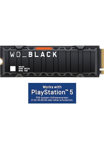 WD_Black interne SSD »SN850 Heatsink 500GB NVMe™«, Works with PlayStation™ 5*, PCIe®... kaufen