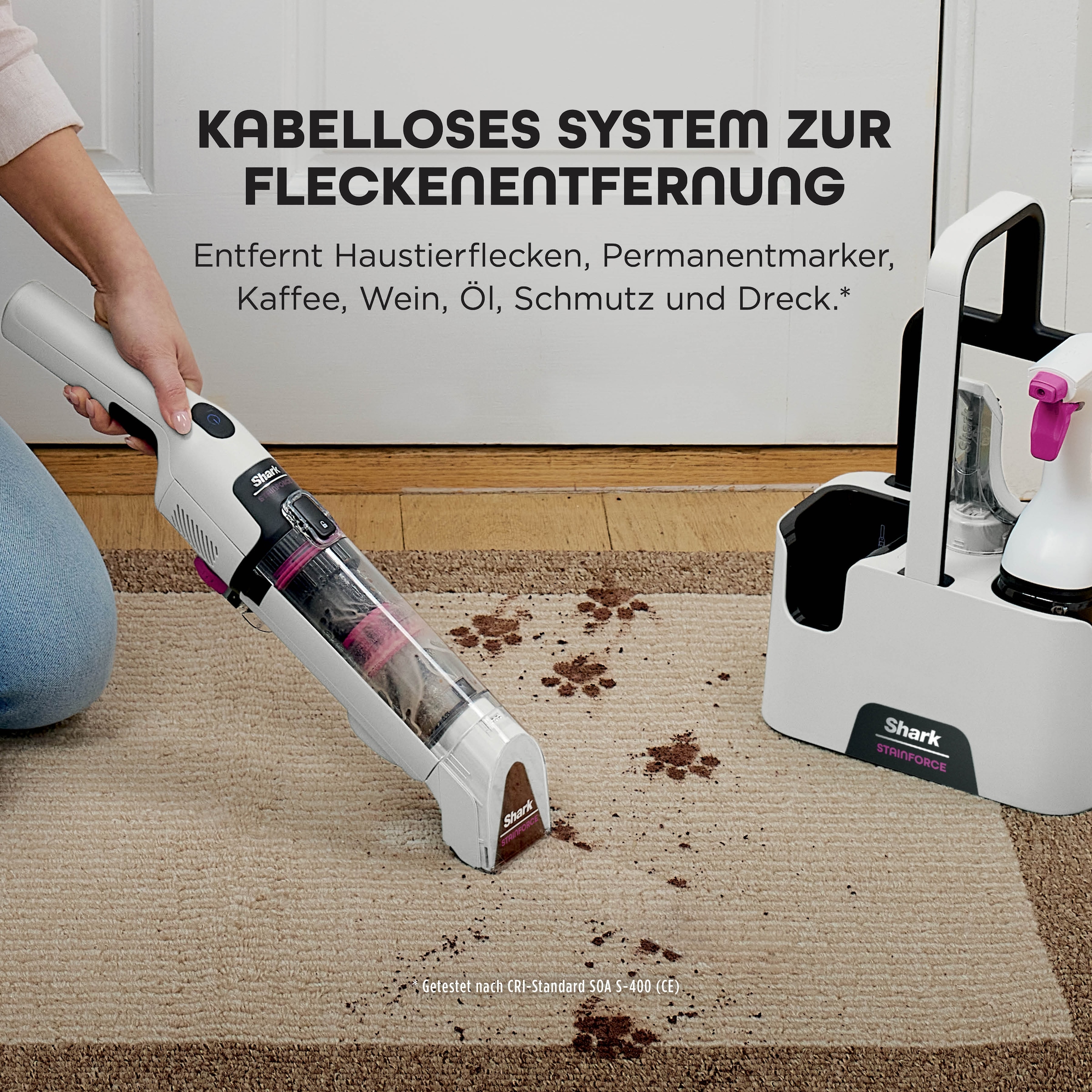 Shark Wasch-Sauger »Shark StainForce kabelloses System zur Fleckenentfernung - HX100EUT«