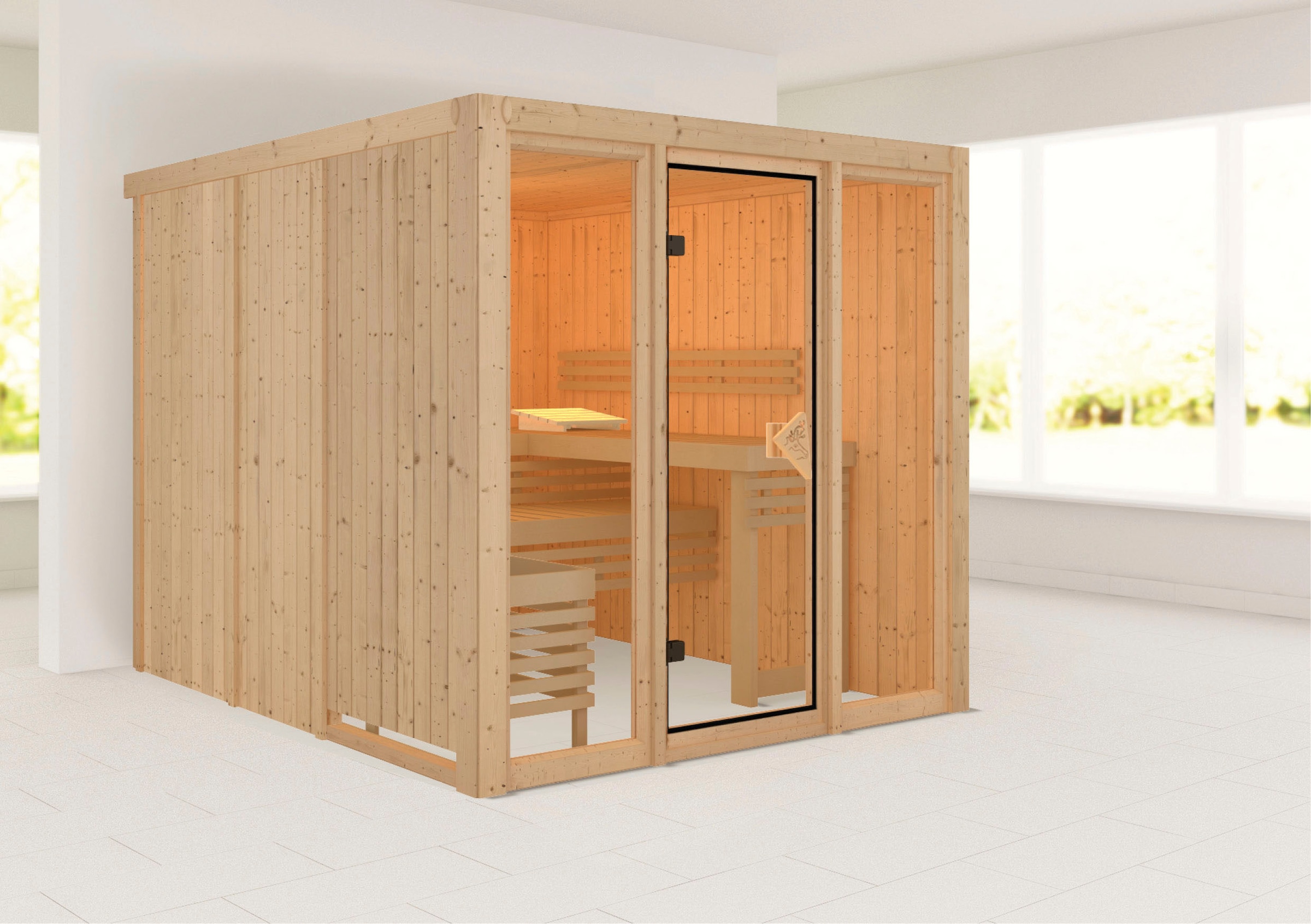 welltime Sauna »Artja«, naturbelassen, ohne Ofen