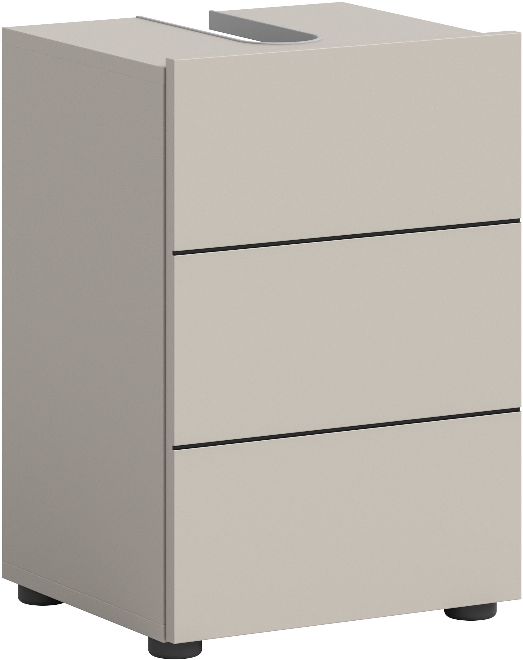 welltime Waschbeckenunterschrank »BIEL, Breite: 38 cm, 1 Tür, 2 Fächer, Sip günstig online kaufen