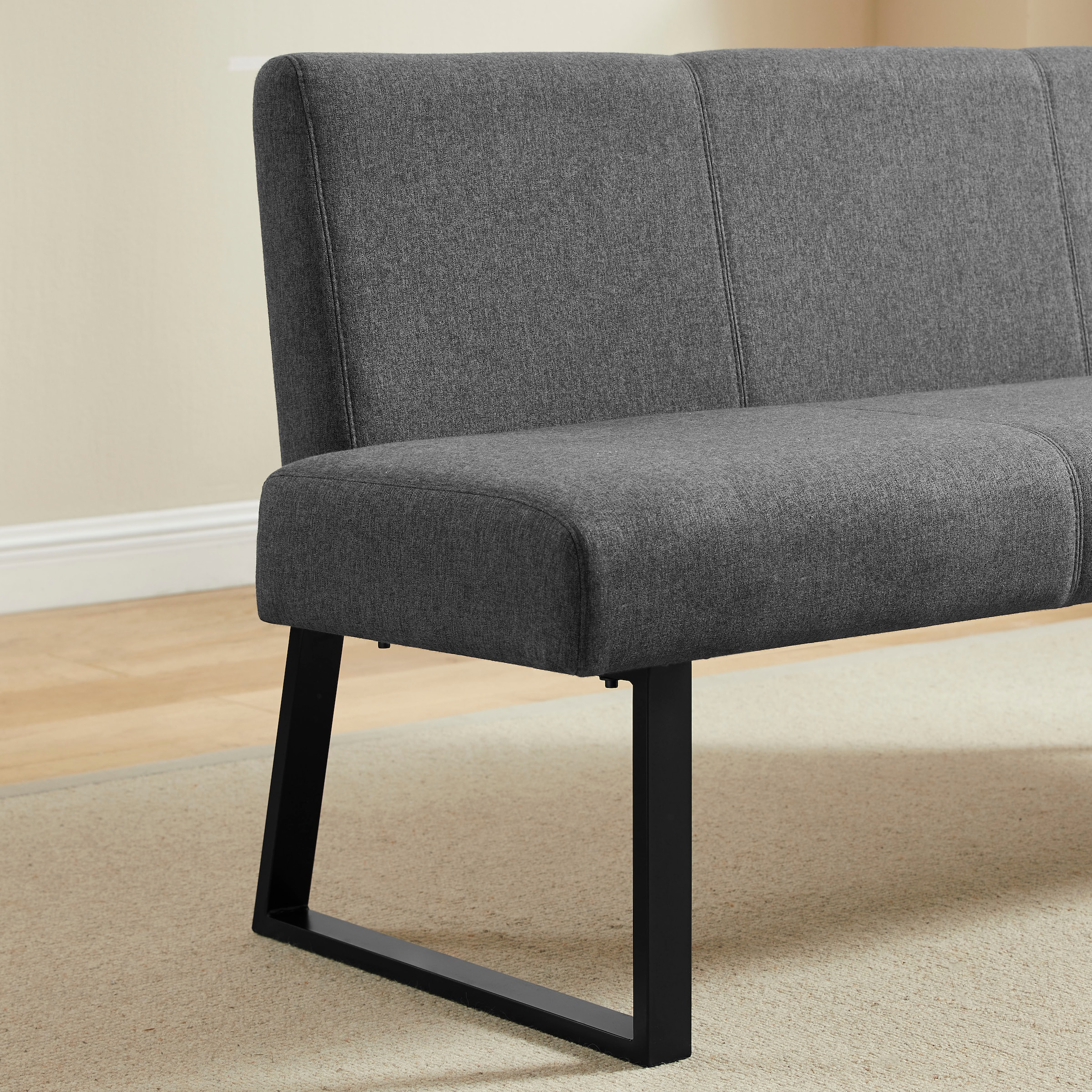 OTTO home Essgruppe »Gellina« Set, 4 tlg. ausziehbarer Esstisch, Freischwinger, Sitzbank mit Rückenlehne