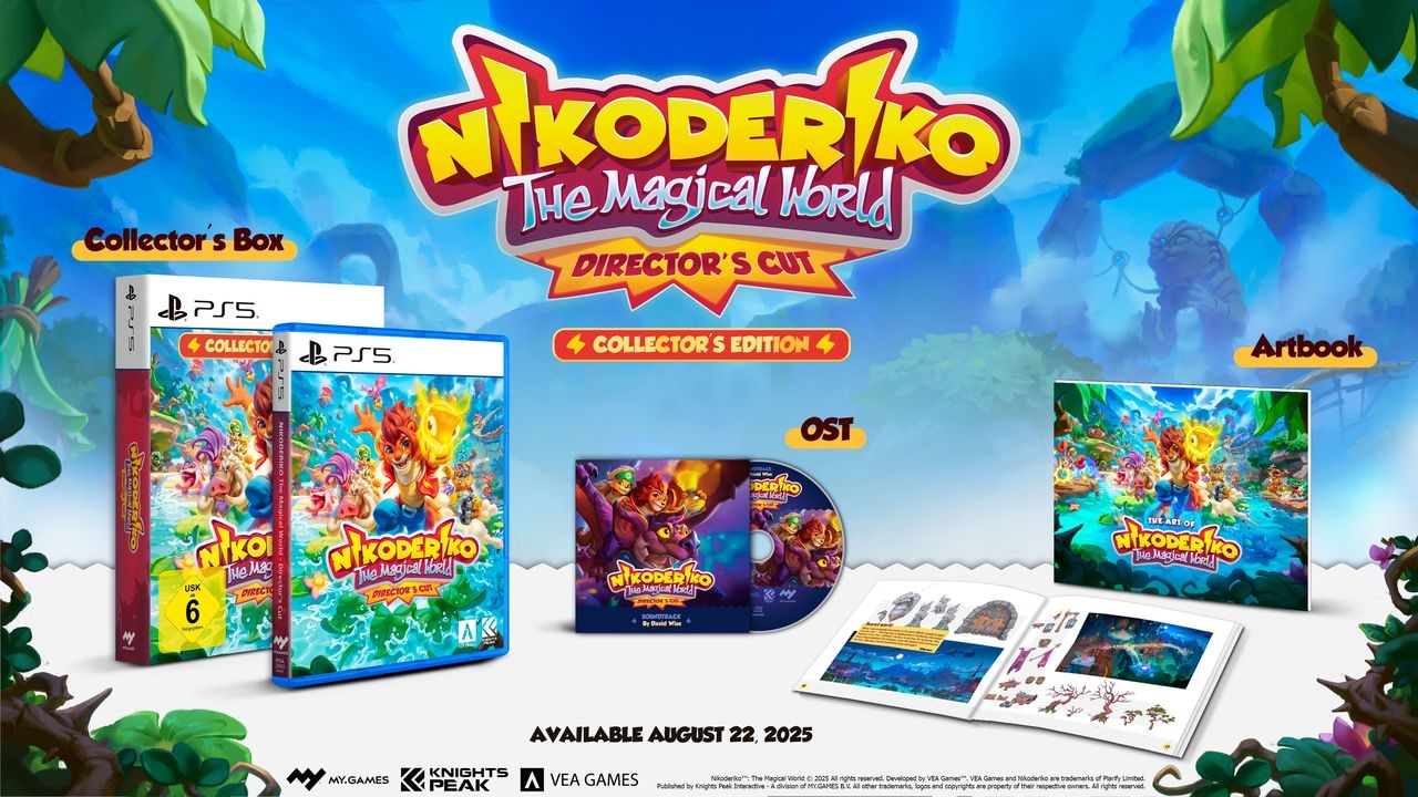 Knights Peak Spielesoftware »Nikoderiko: The Magical World Directors Cut - Collectors Edition«, PlayStation 5, Mit Artbook, OST-CD, physischem Spiel und sammelbarer Schubbox.