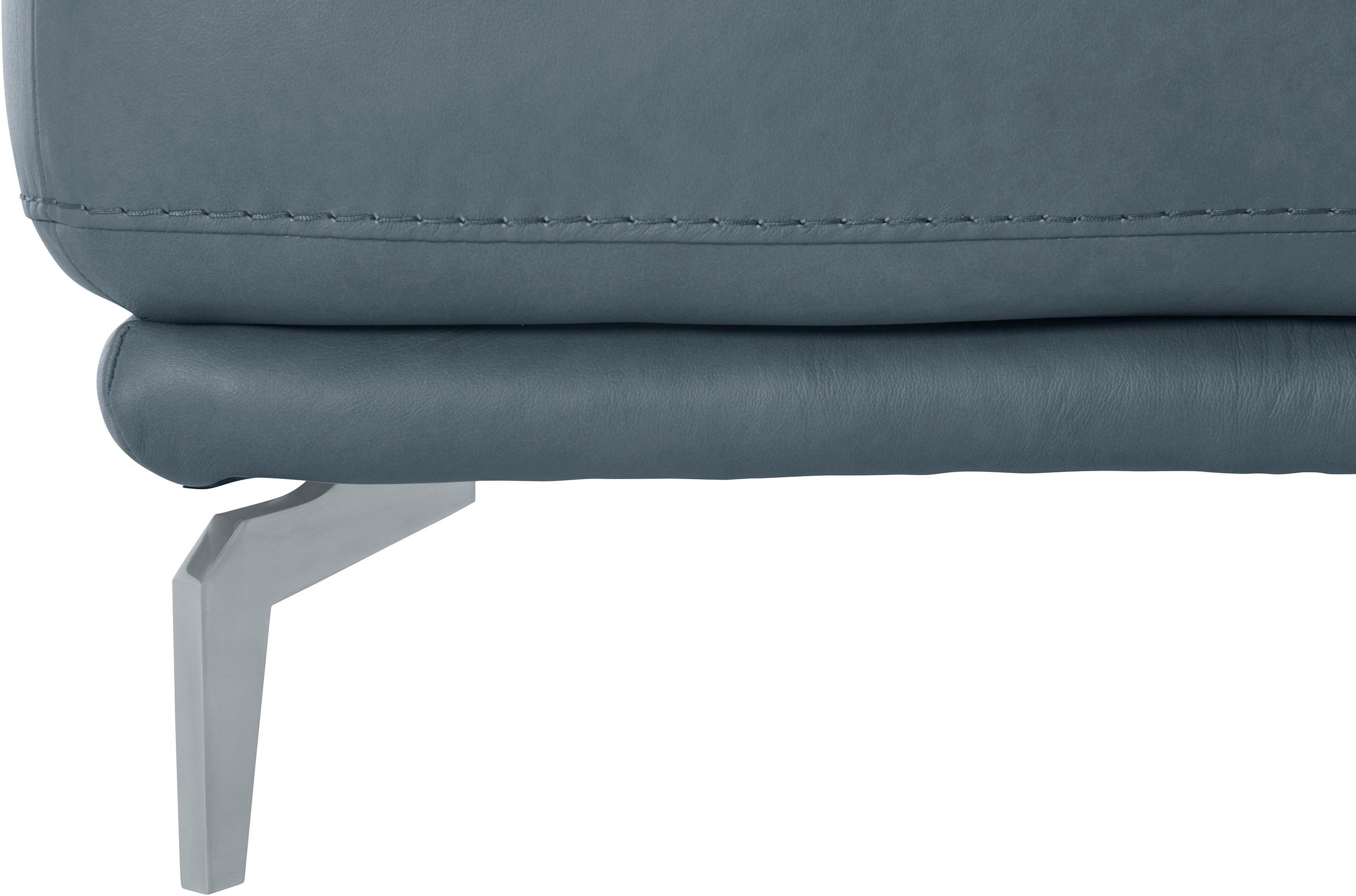 W.SCHILLIG Hocker »montanaa«, mit Metallfüßen in Silber matt, Breite 141 cm