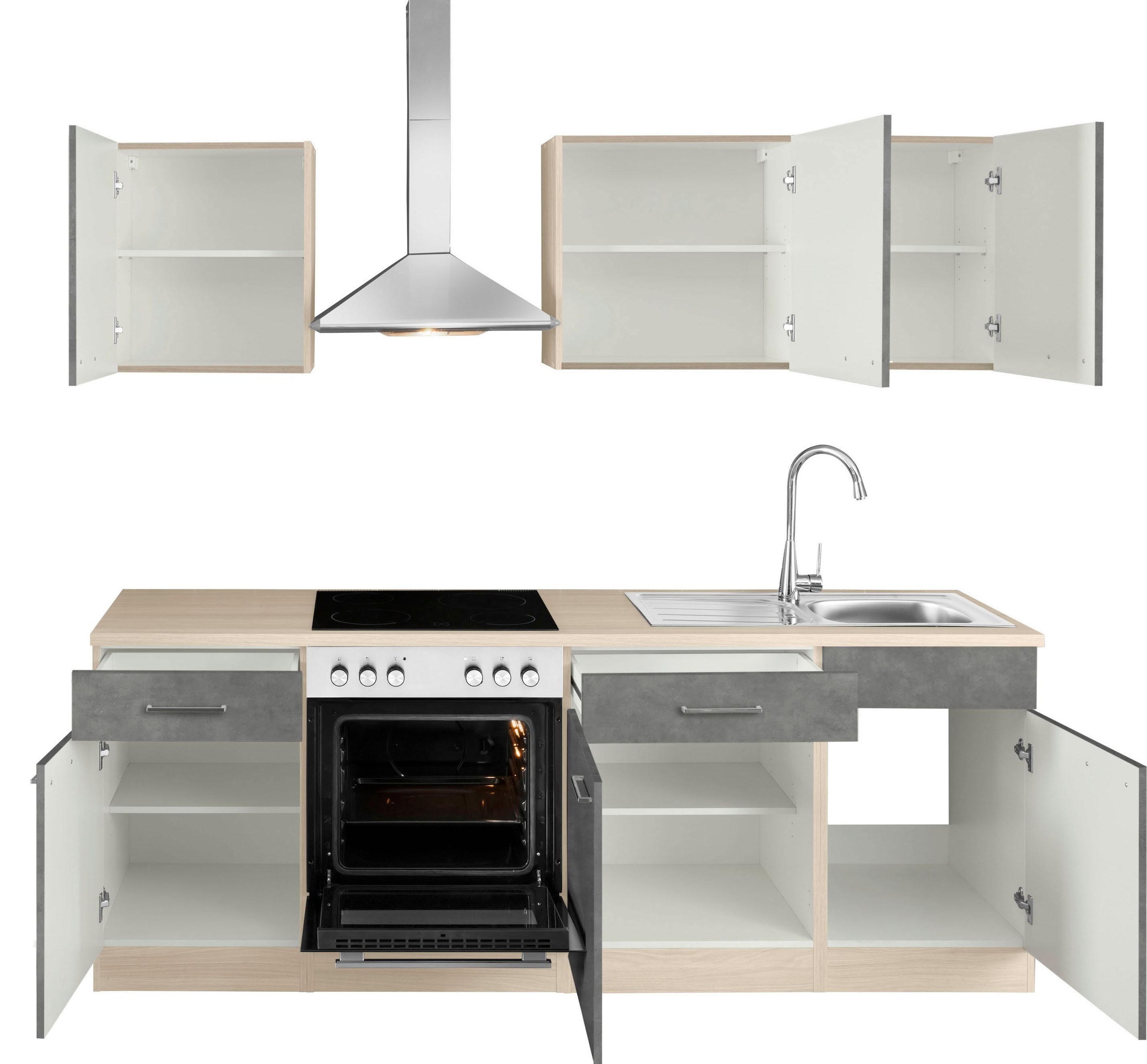 wiho Küchen Küchenzeile E-Geräte, »Zell«, bestellen 220 cm online ohne Breite