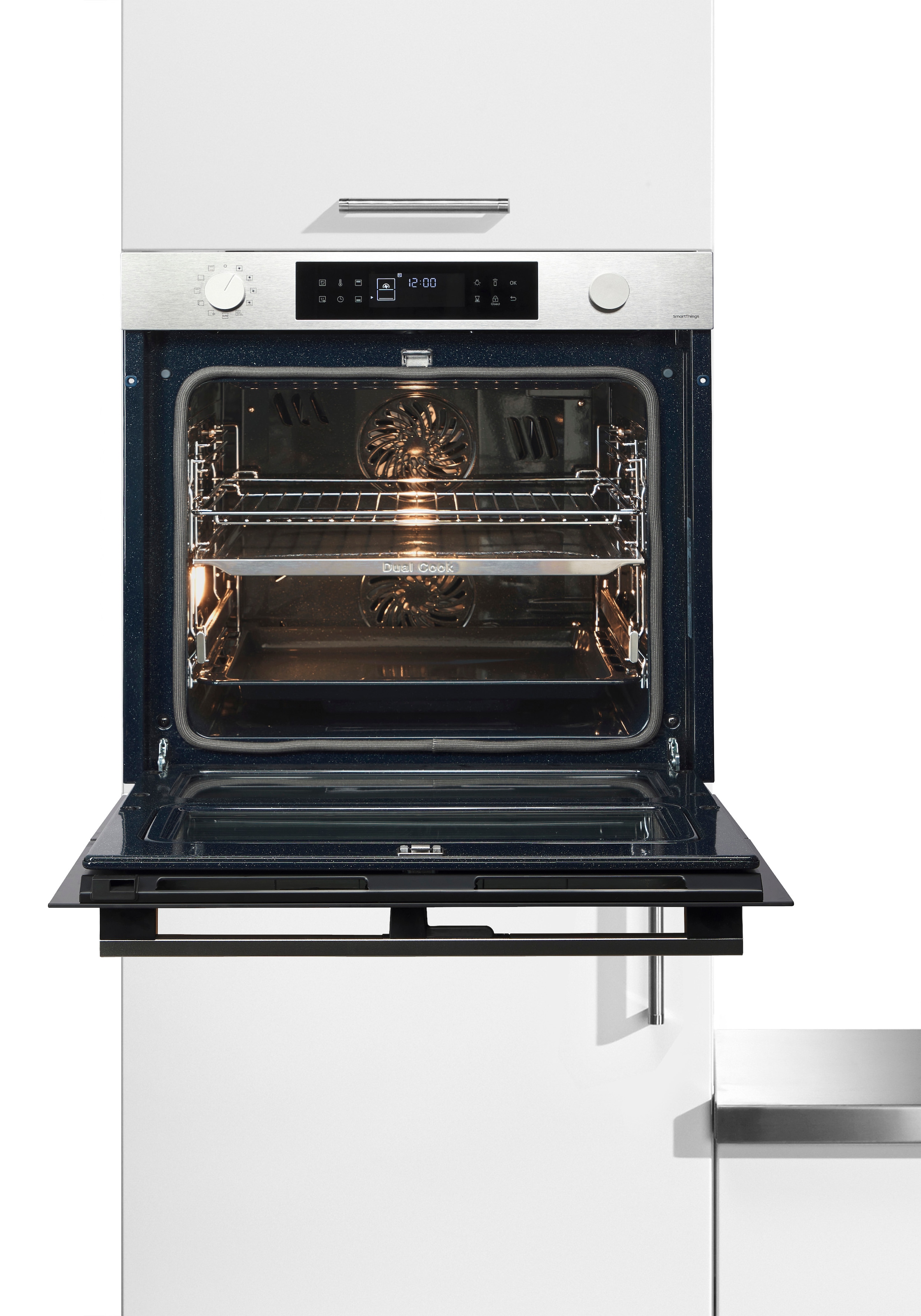 Samsung Einbaubackofen  »NV7B4550VAS/U1«, Pyrolyse-Selbstreinigung, Dual Cook Flex