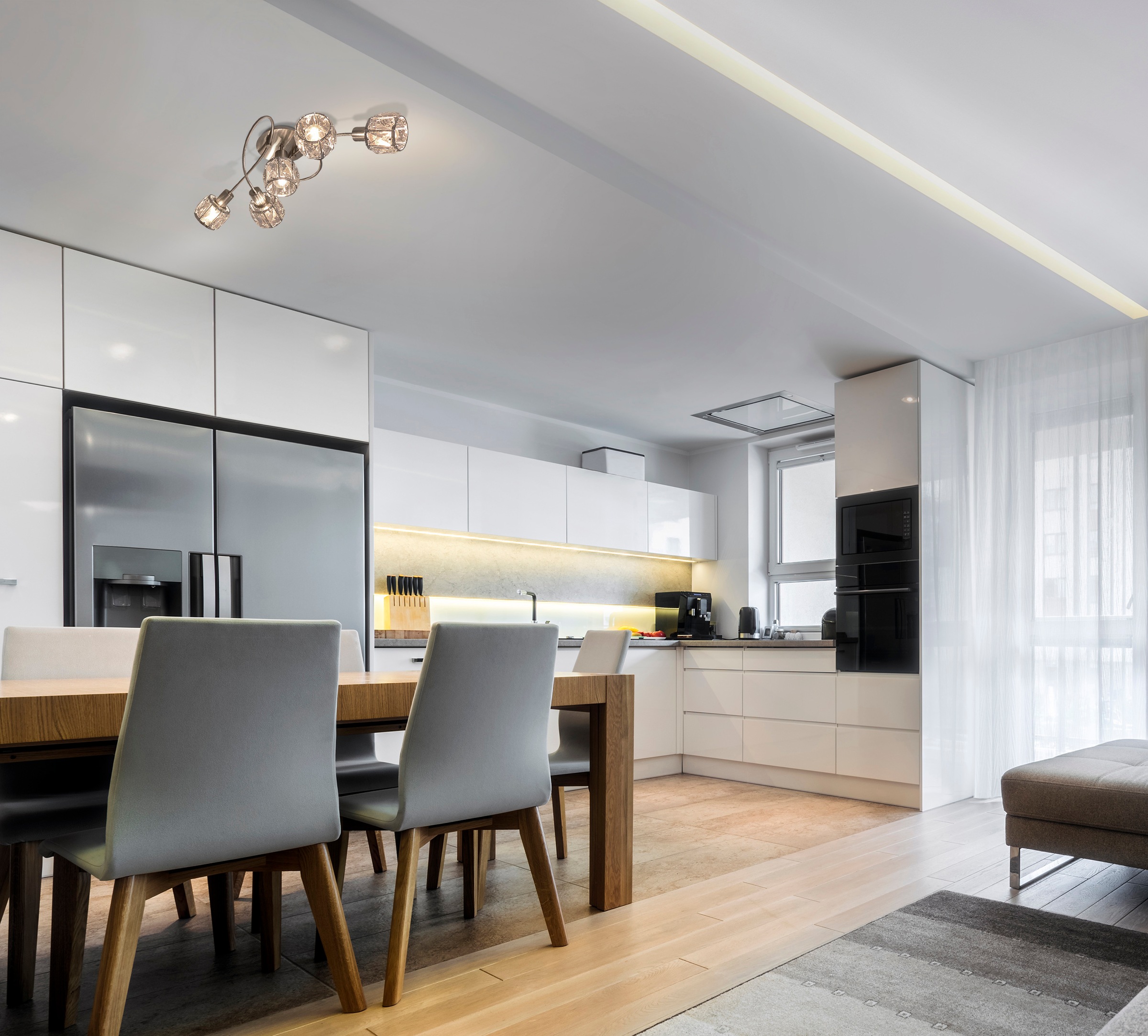 näve LED Deckenleuchte »Josefa«, 5 flammig, Leuchtmittel E14   LED wechselb günstig online kaufen