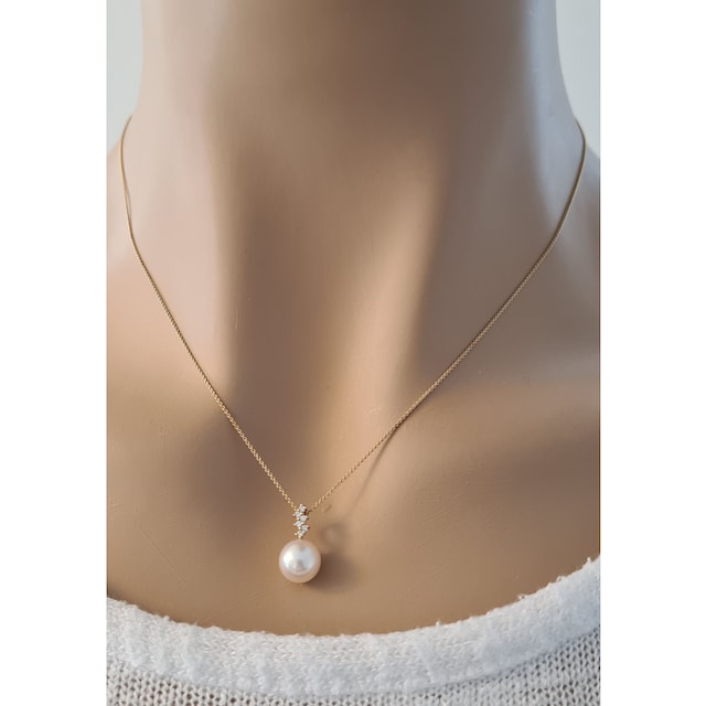 Firetti Kette mit Anhänger »Schmuck Geschenk, Halskette Perle mit Diamanten  glitzernd«, Made in Germany - mit Akoyazuchtperle im Online-Shop kaufen