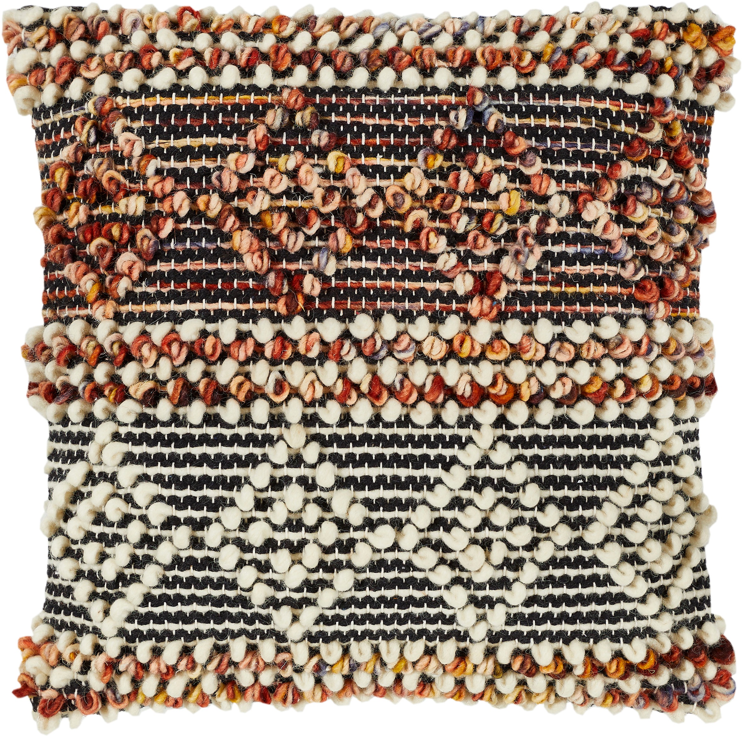 LUXOR living Dekokissen »Aalborg«, Zierkissen, eckig, 40x40 cm, Wollkissen günstig online kaufen