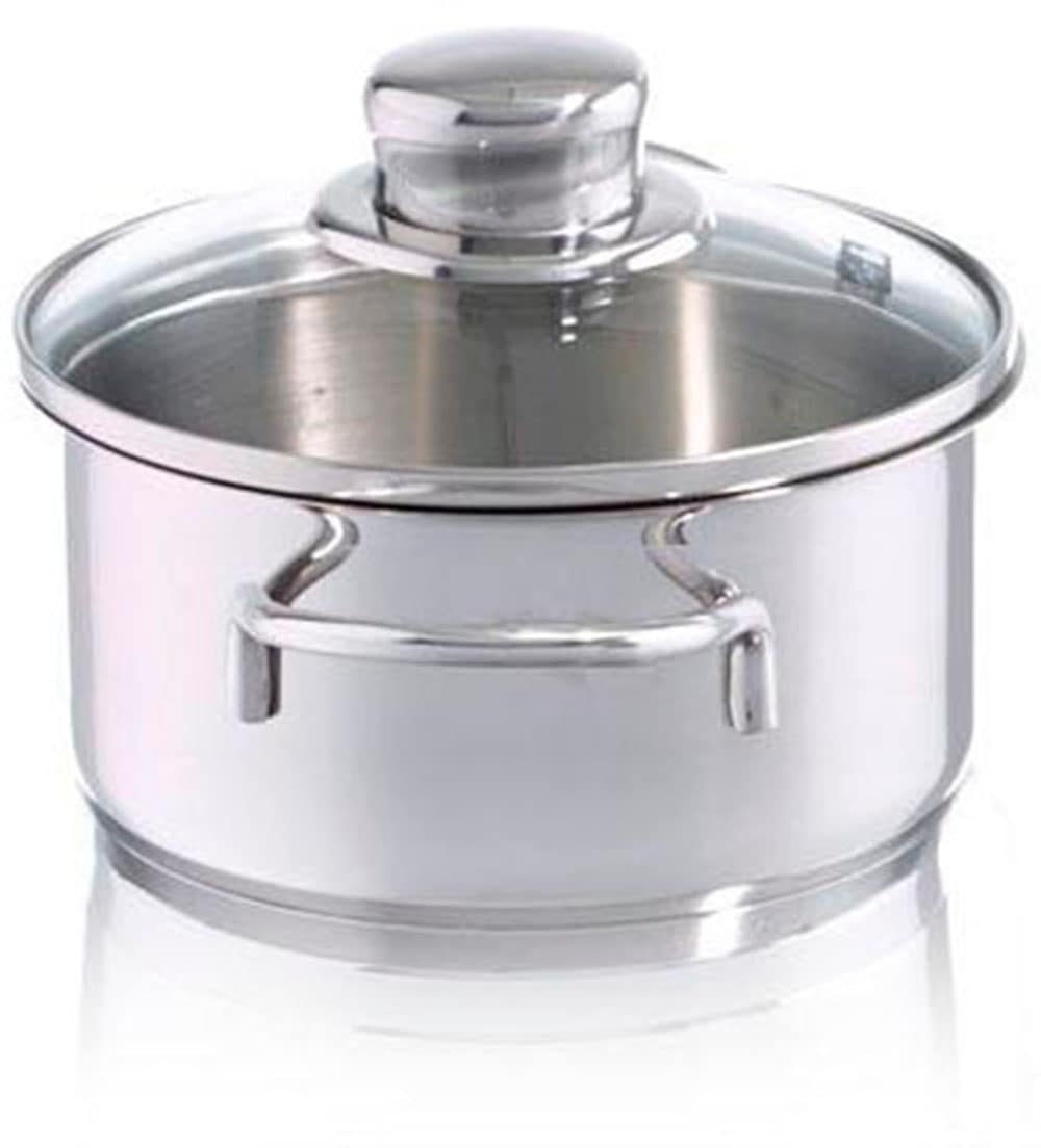 Fissler Kochtopf »Häppchen«, Edelstahl 18/10, (2 tlg.), Induktions-geeignet, inklusive Glasdeckel