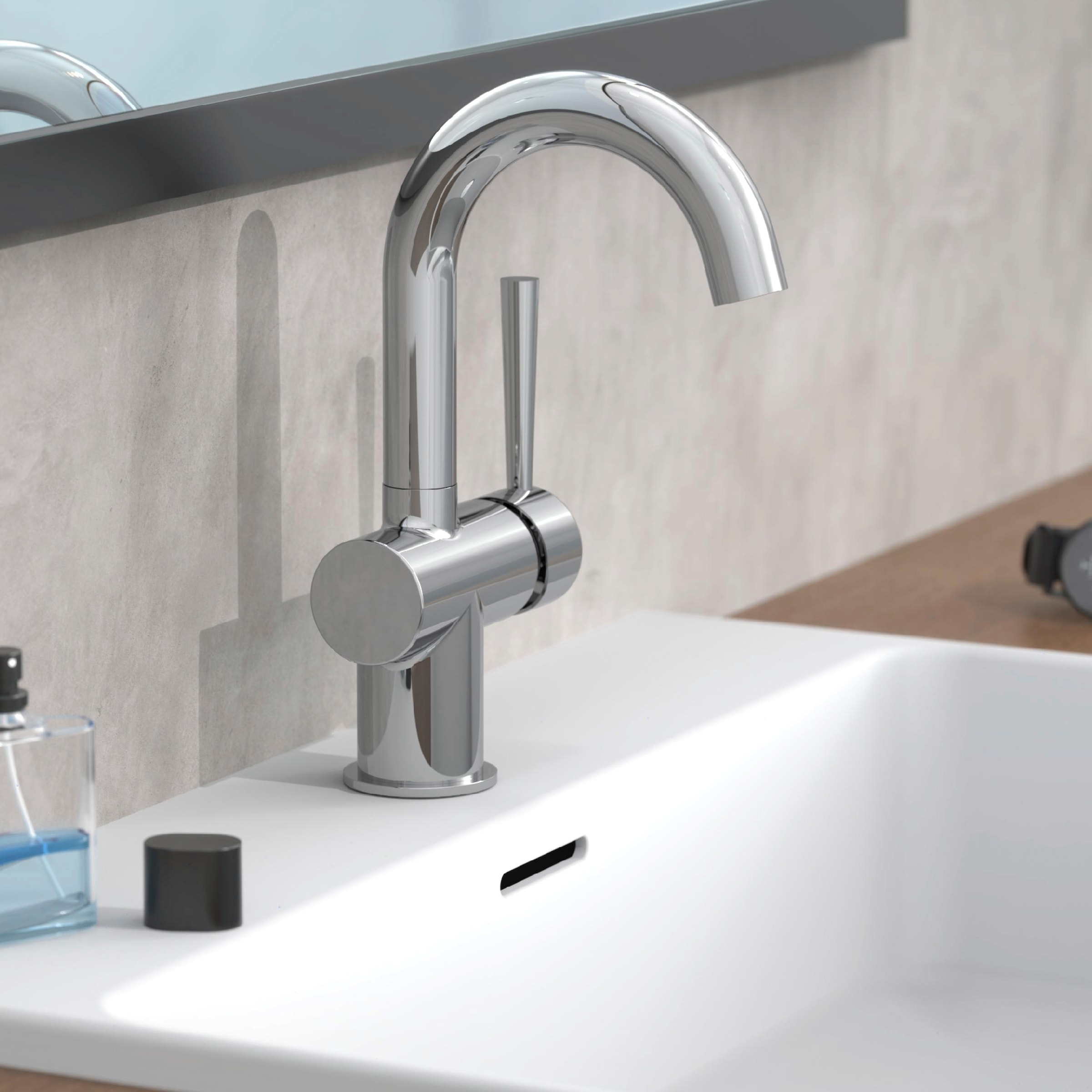 Design Moderne Einhandmischer Wasserhahn Waschbecken Armatur REA GRAFF 