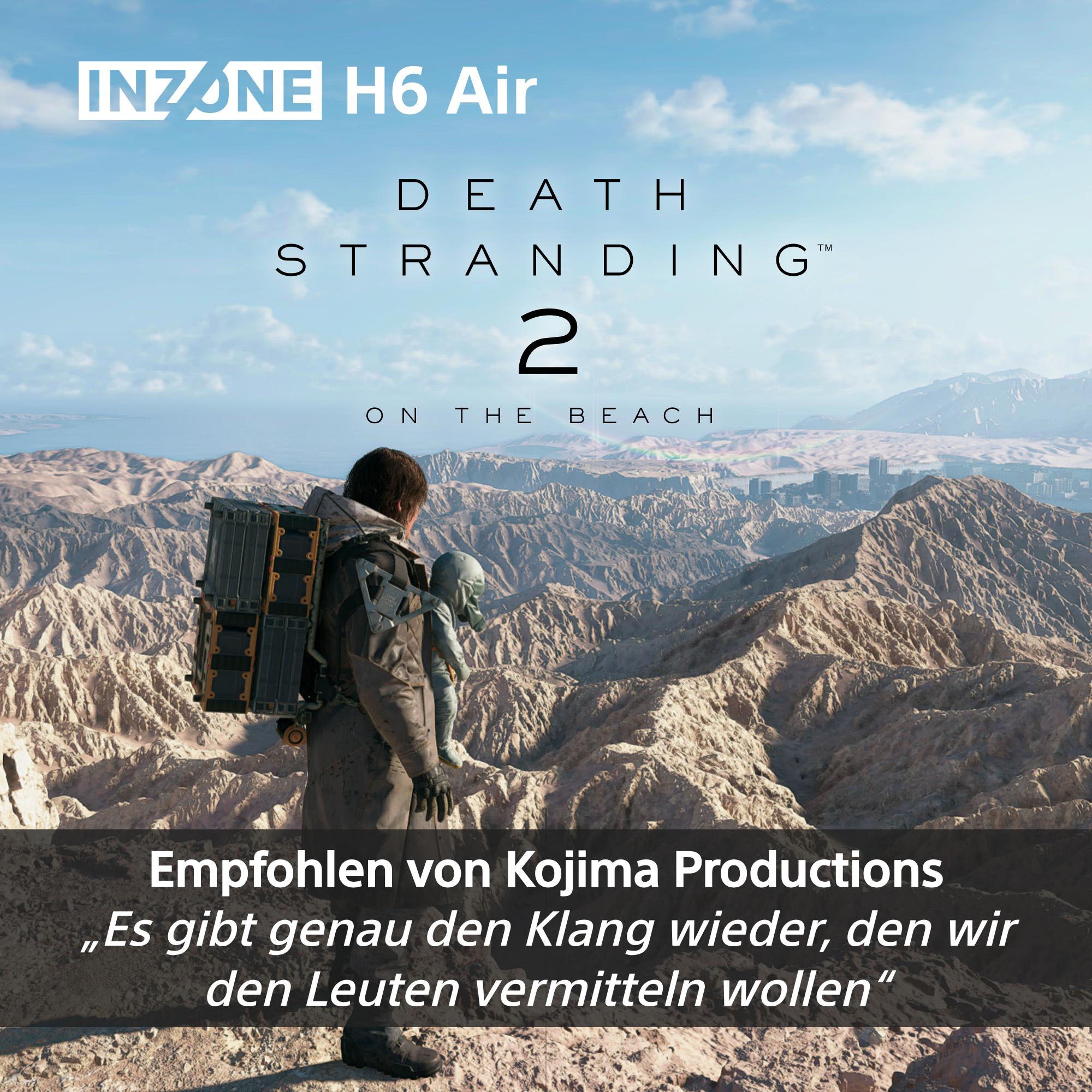 Sony Gaming-Headset »INZONE H6 Air« Stummschaltung 360 Spatial Sound, leichtes 199-g-Design, abnehmbares Bügelmikrofon