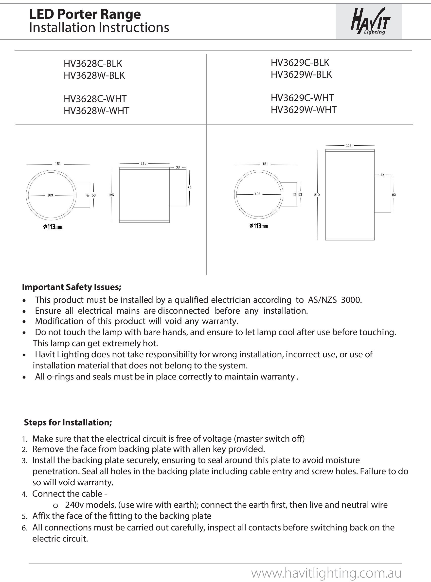 Havit Lighting LED Wandleuchte »PORTER«, 1 flammig, Leuchtmittel LED-Modul günstig online kaufen