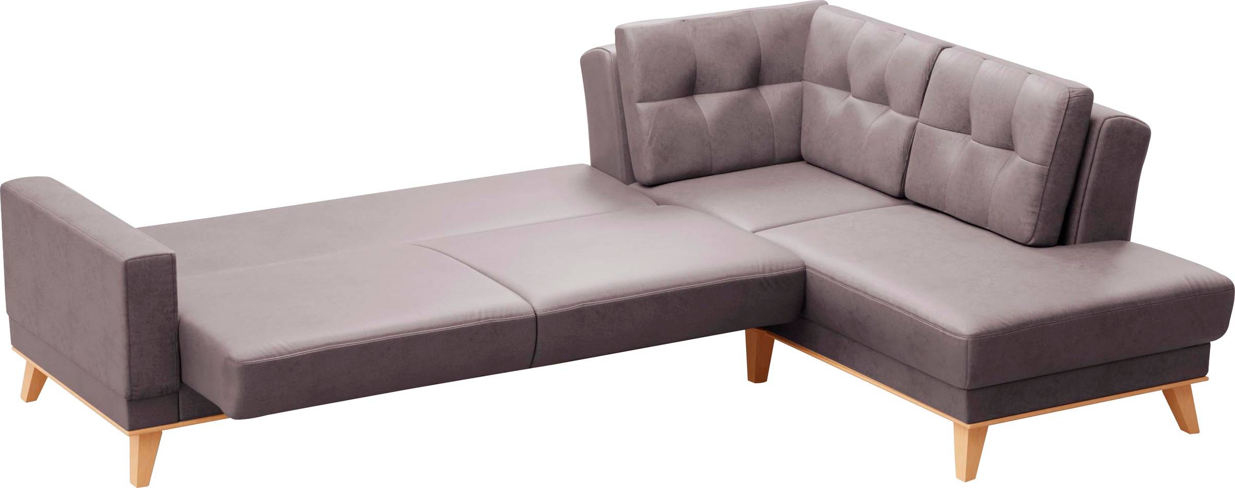 sit&more Ecksofa »Lavida L-Form«, wahlweise mit Kippfunktion und Bettkasten