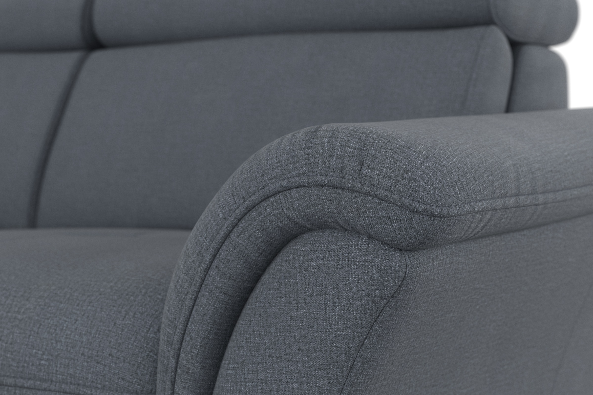Home affaire Ecksofa »Lindgren L-Form«, wahlweise mit Bett mit klappbaren Rollen, Kasten und Kopfverstellung