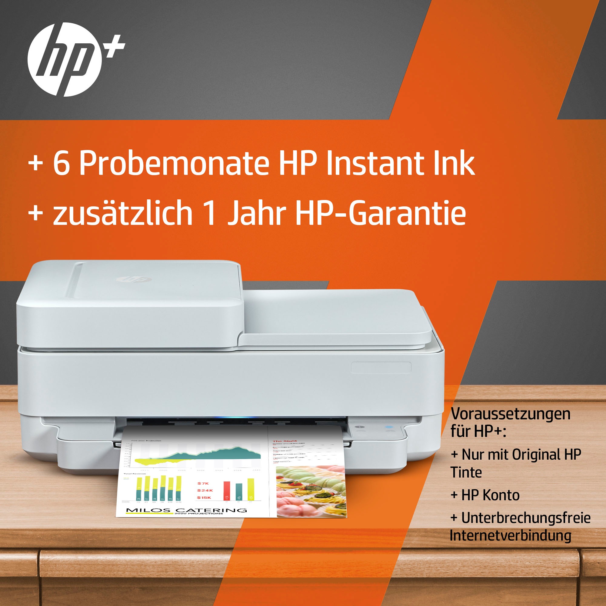 HP Multifunktionsdrucker HP Ink A4 »ENVY 6420e Printer kaufen auf 7ppm«, color Rechnung unterstützt Instant AiO