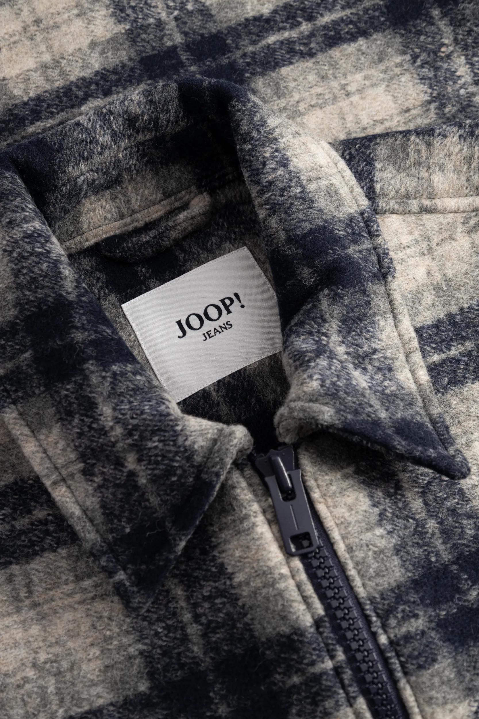 Joop Jeans Flanellhemd Regular fit mit Reißverschluss