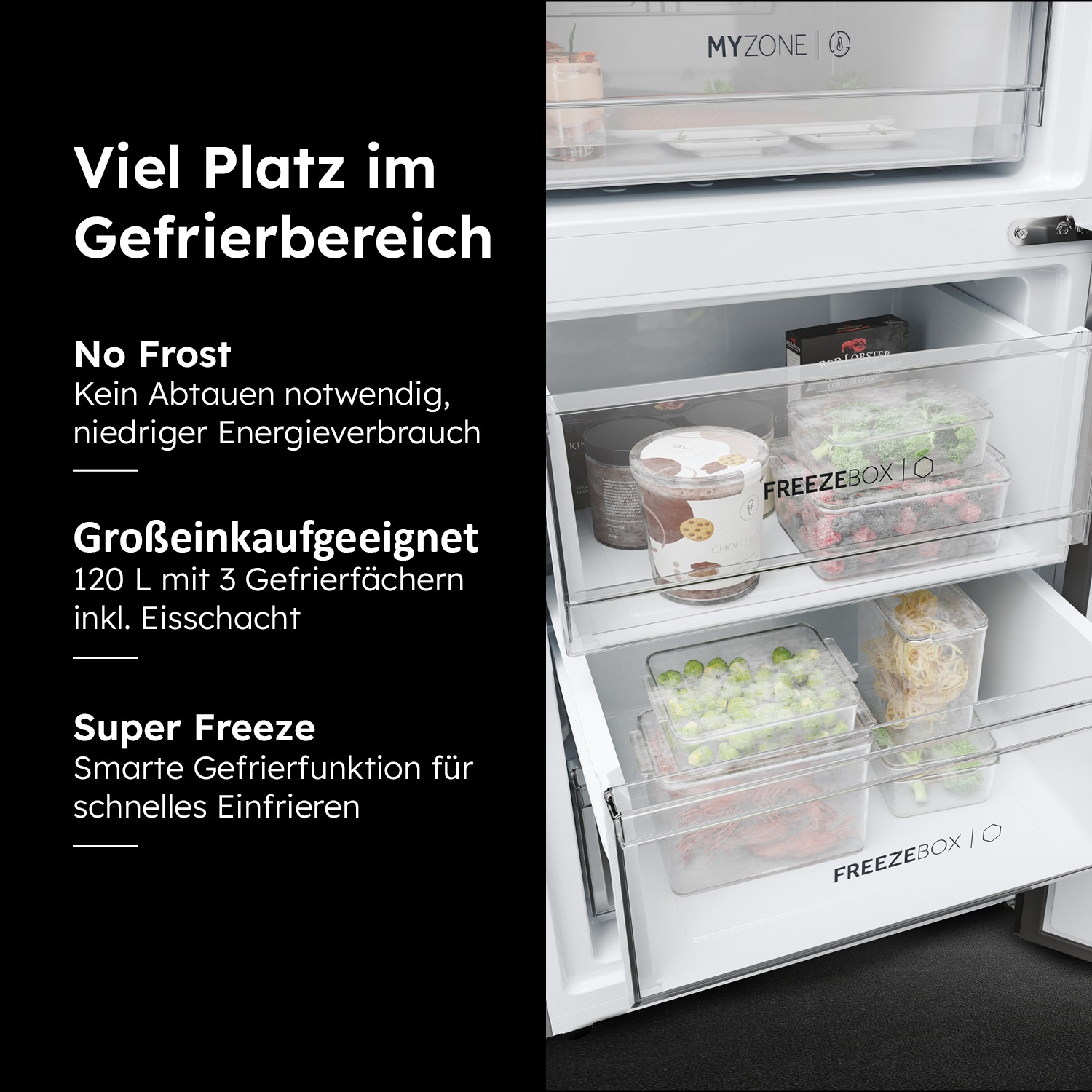 Haier Kühl-/Gefrierkombination 2D 60 Series 7 »HDPW7620AANPK«, Absolut effizient: Nur 92 kWh jährlicher Energieverbrauch