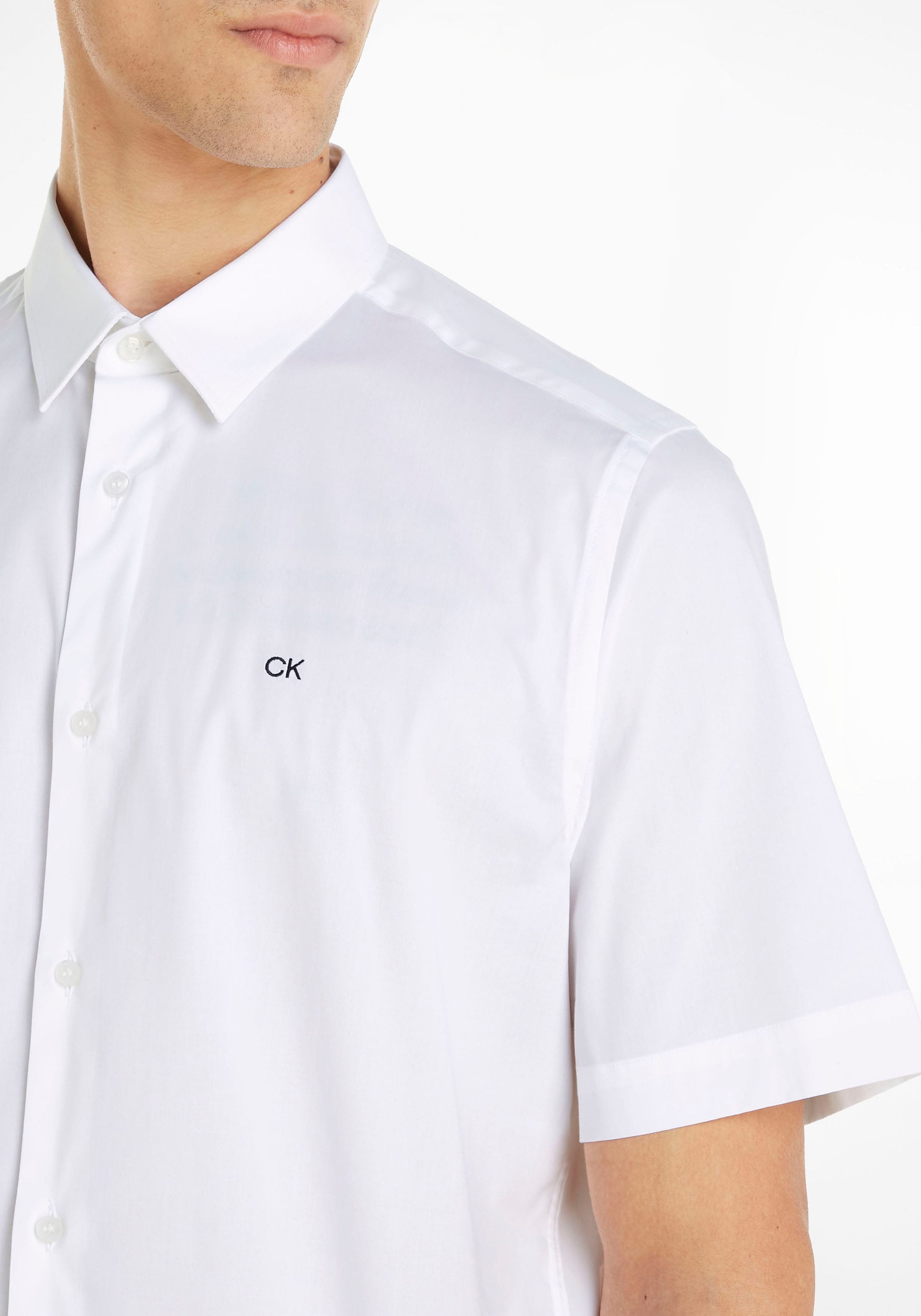 Calvin Klein Kurzarmhemd, mit Calvin Klein Logo auf der Brust