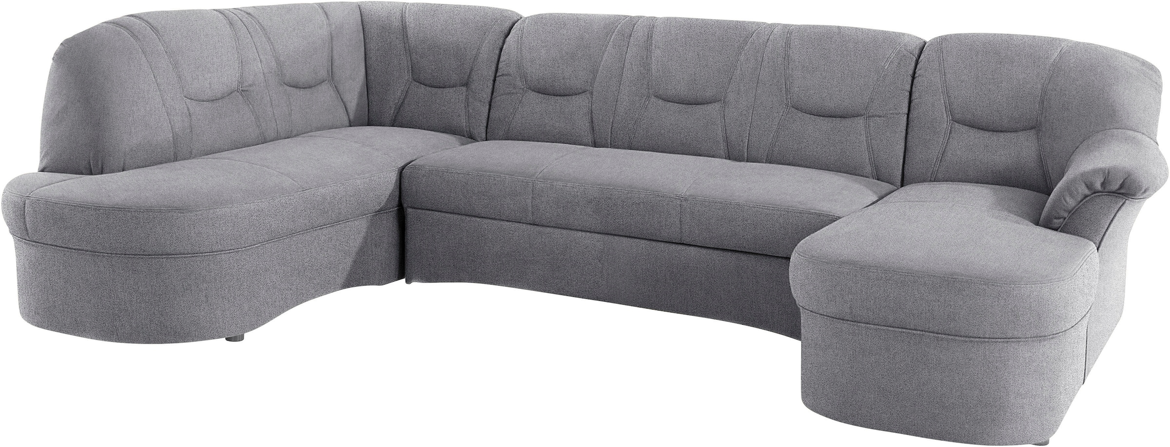 DOMO collection Wohnlandschaft »Sarafina, zeitlos und komfortabel, optional mit Federkern, U-Form«, wahlweise mit Bettfunktion