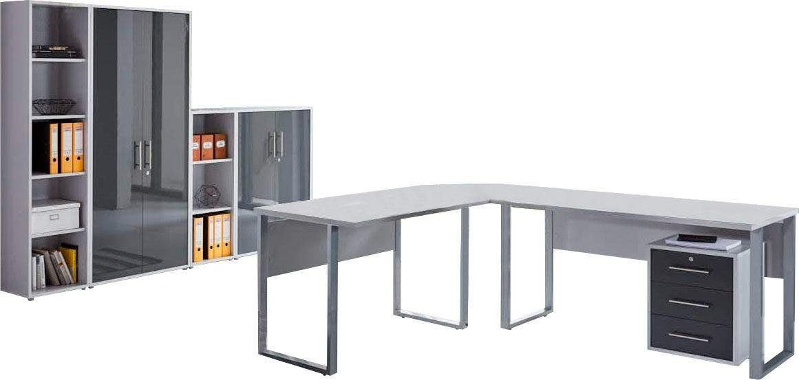 BMG Möbel Büromöbel-Set »Tabor Office 4«, (Set, 8 tlg.)