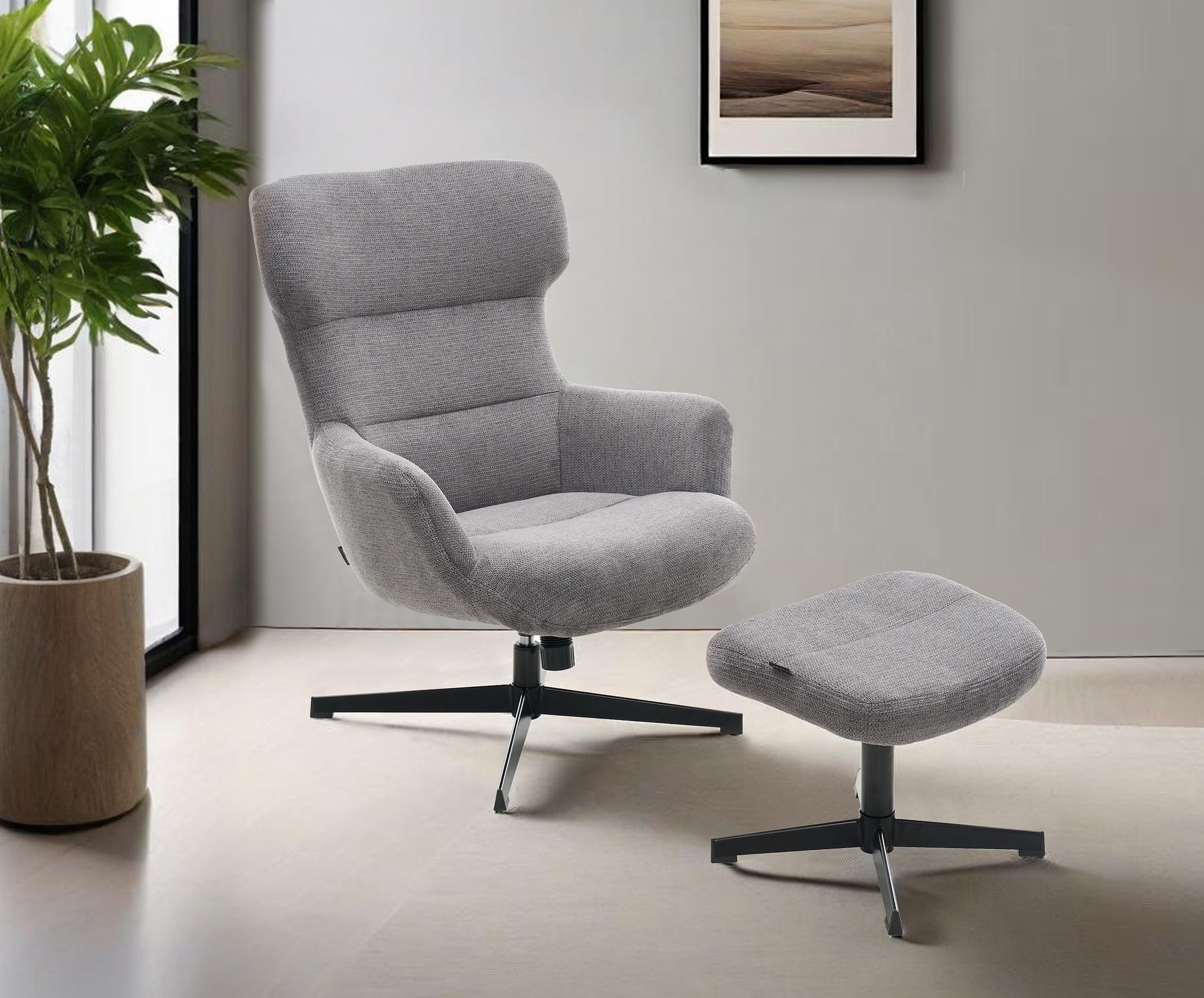 Home affaire Sessel »Clarah Relaxsessel, TV-Sessel mit Hocker«, 360° Grad d günstig online kaufen