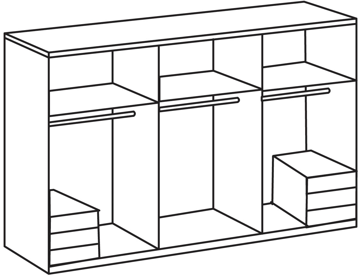 Wimex Kleiderschrank »Level by fresh to go«, mit Schubladen