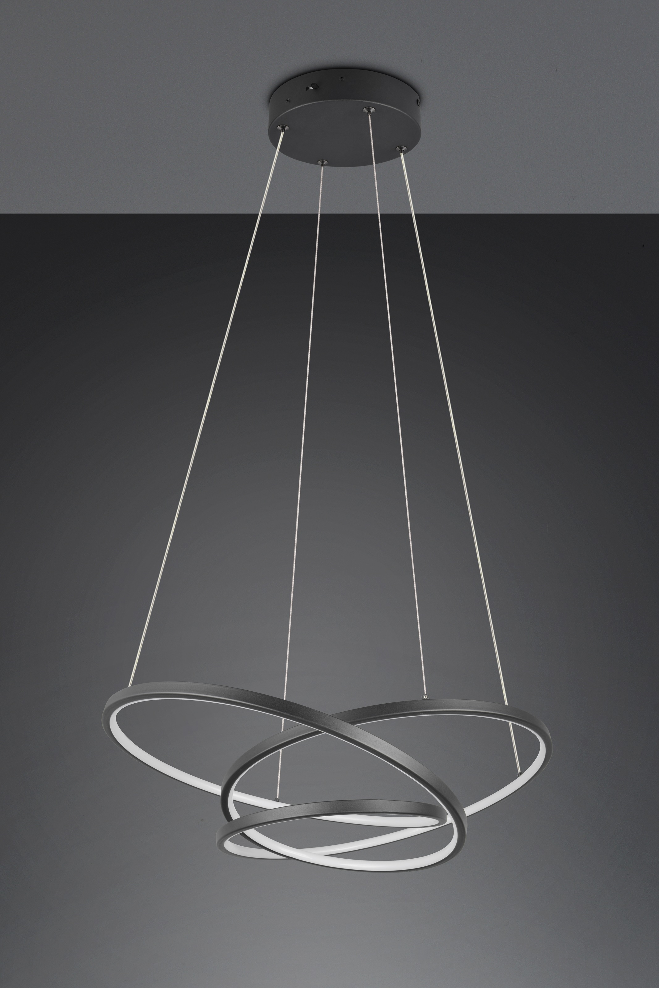 TRIO Leuchten LED Pendelleuchte »DARVIN, LED Hängelampe 34W 4500 Lumen, dimmbar, Lichtfarbe einstellbar«, 1 flammig, Leuchtmittel LED-Board | LED fest integriert, CCT 2300/3000/4000K warmweiß-kaltweiß, höhenverstellbar bis max 150cm