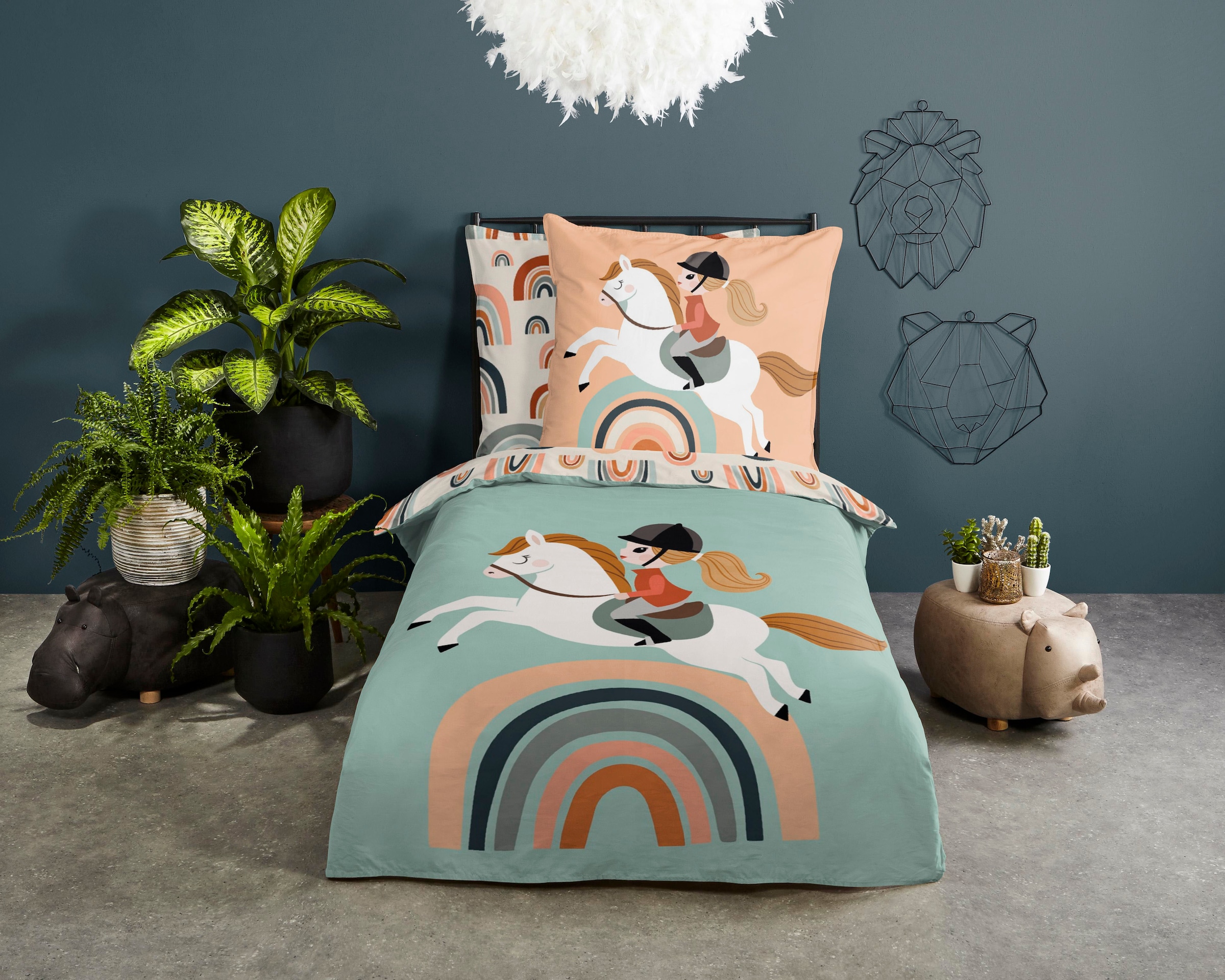 good morning Kinderbettwäsche »Destin«, Baumwolle, 135x200, Reißverschluss, günstig online kaufen
